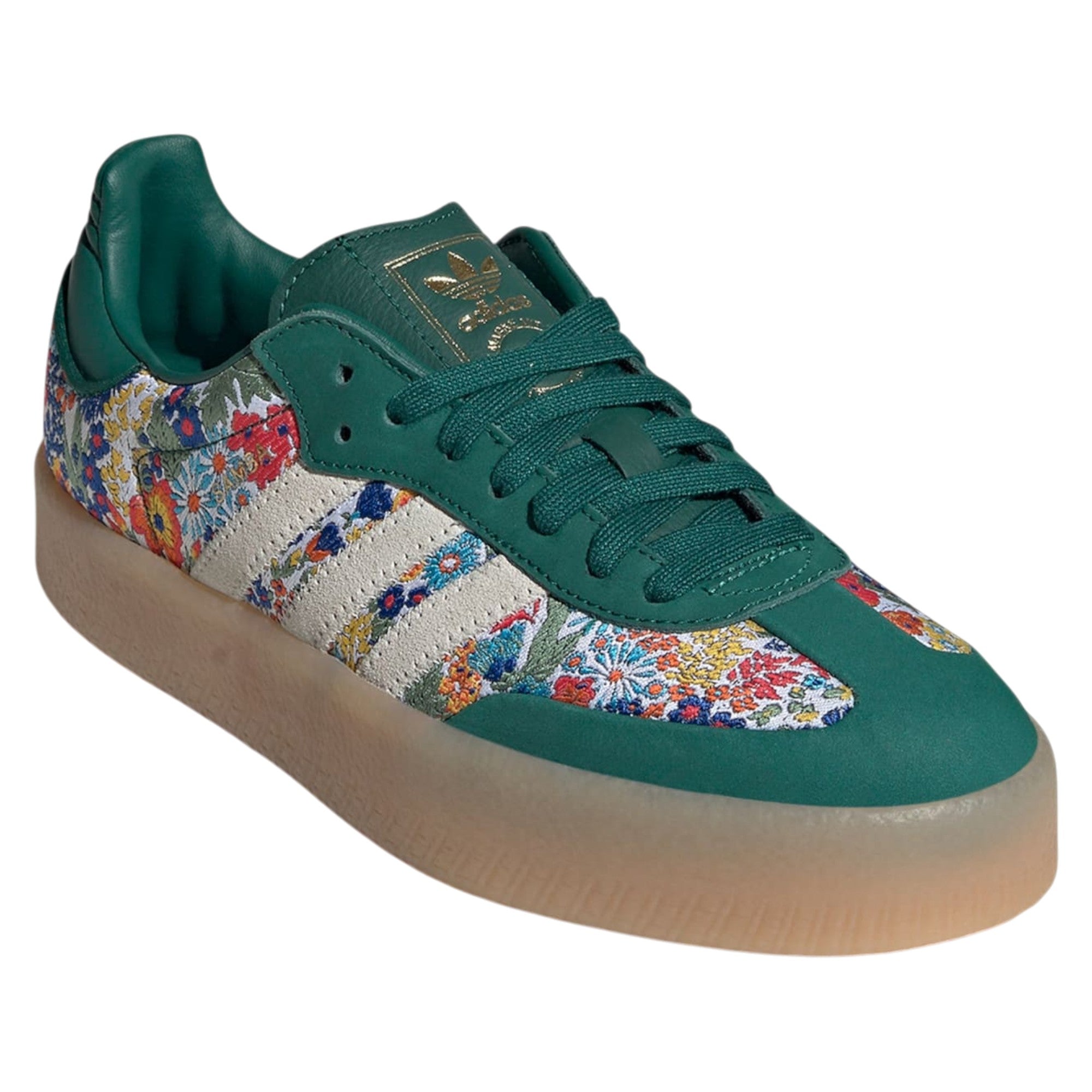 adidas Originals x Liberty London Womens Sambae Shoes - Green Floral