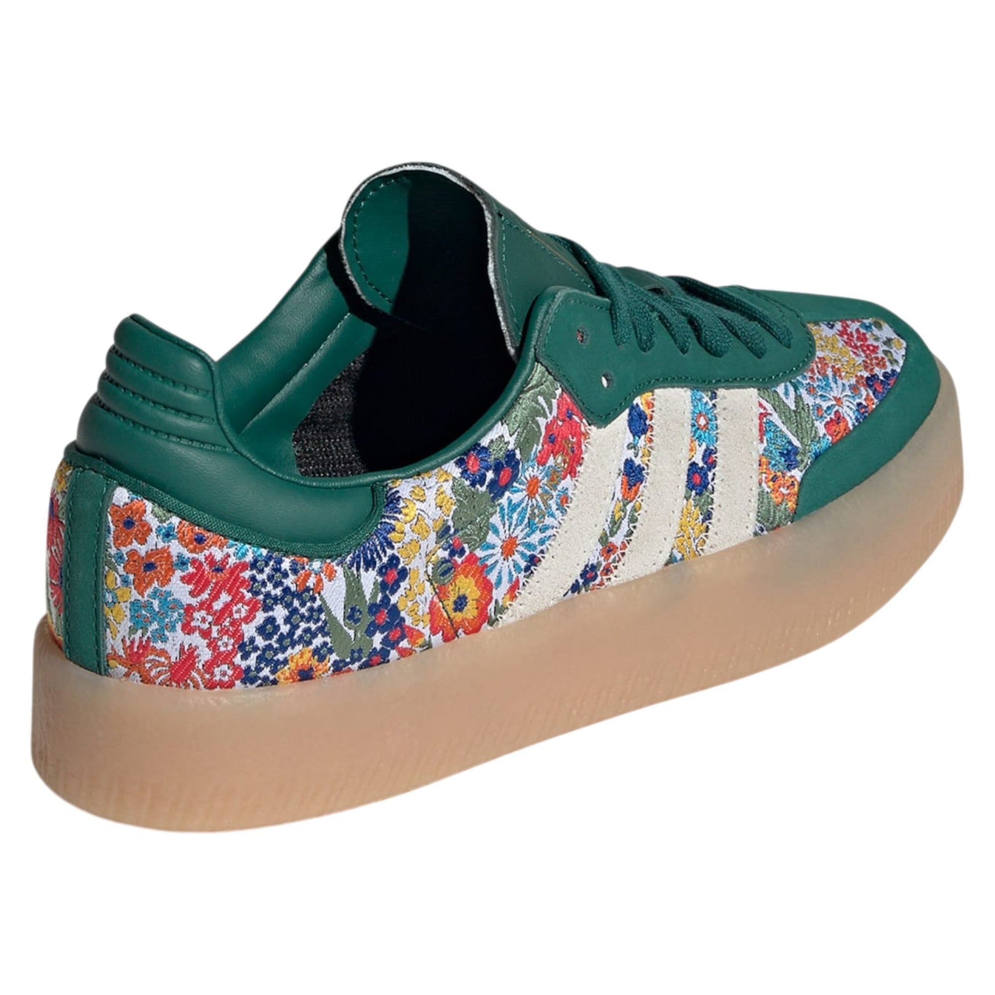 adidas Originals x Liberty London Womens Sambae Shoes - Green Floral