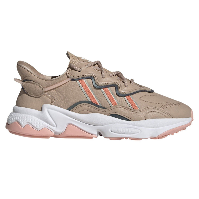 adidas Originals Womens Ozweego Shoes Ash Pearl Semi Coral ViaductClothing