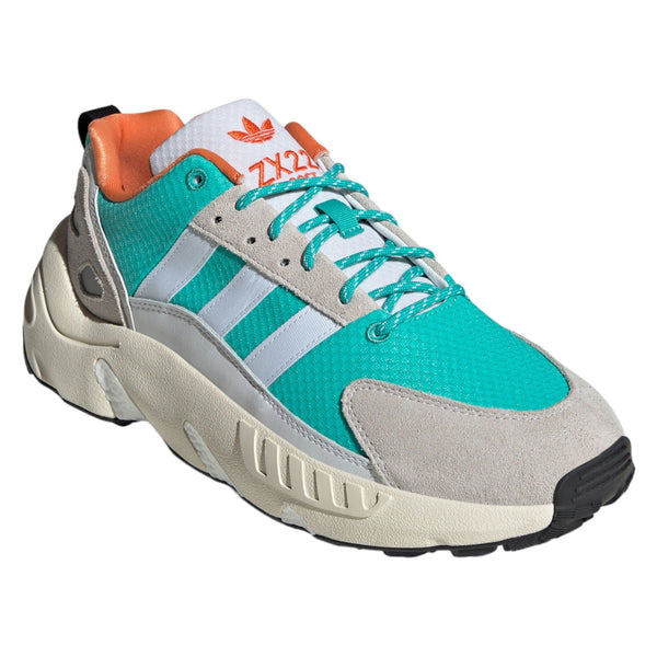 adidas Originals ZX 22 BOOST Shoes - Cloud White / Semi Mint Rush - ViaductClothing -  -  