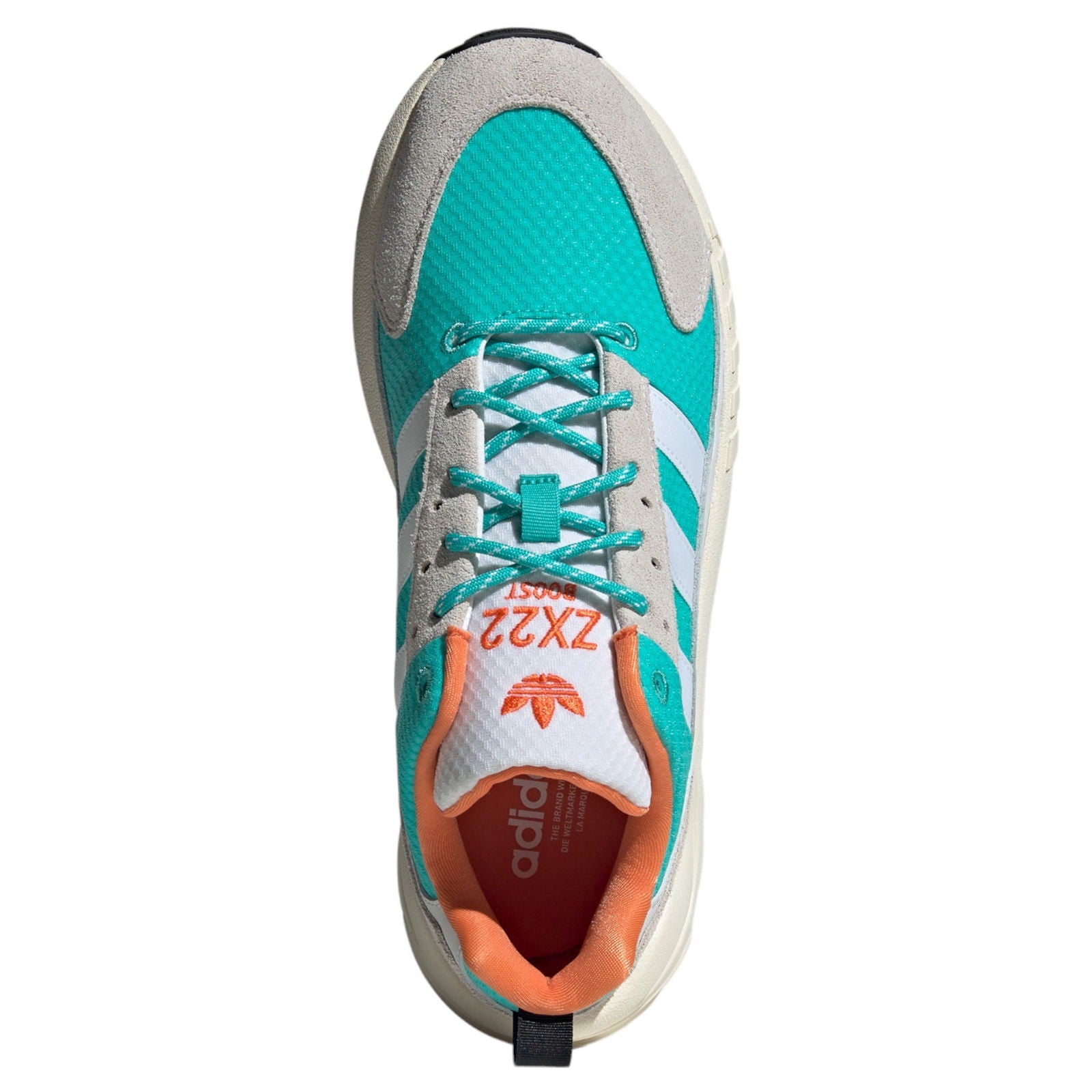 adidas Originals ZX 22 BOOST Shoes - Cloud White / Semi Mint Rush - ViaductClothing -  -  