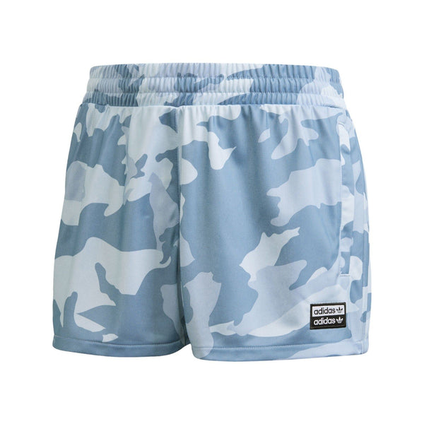 adidas Originals Women's R.Y.V. Camouflage Shorts - Sky Tint / Shade Blue - ViaductClothing -  -  