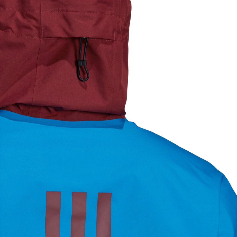 adidas Terrex GORE-TEX Paclite Rain Jacket - Shock Blue / Shadow Red - ViaductClothing -  -  