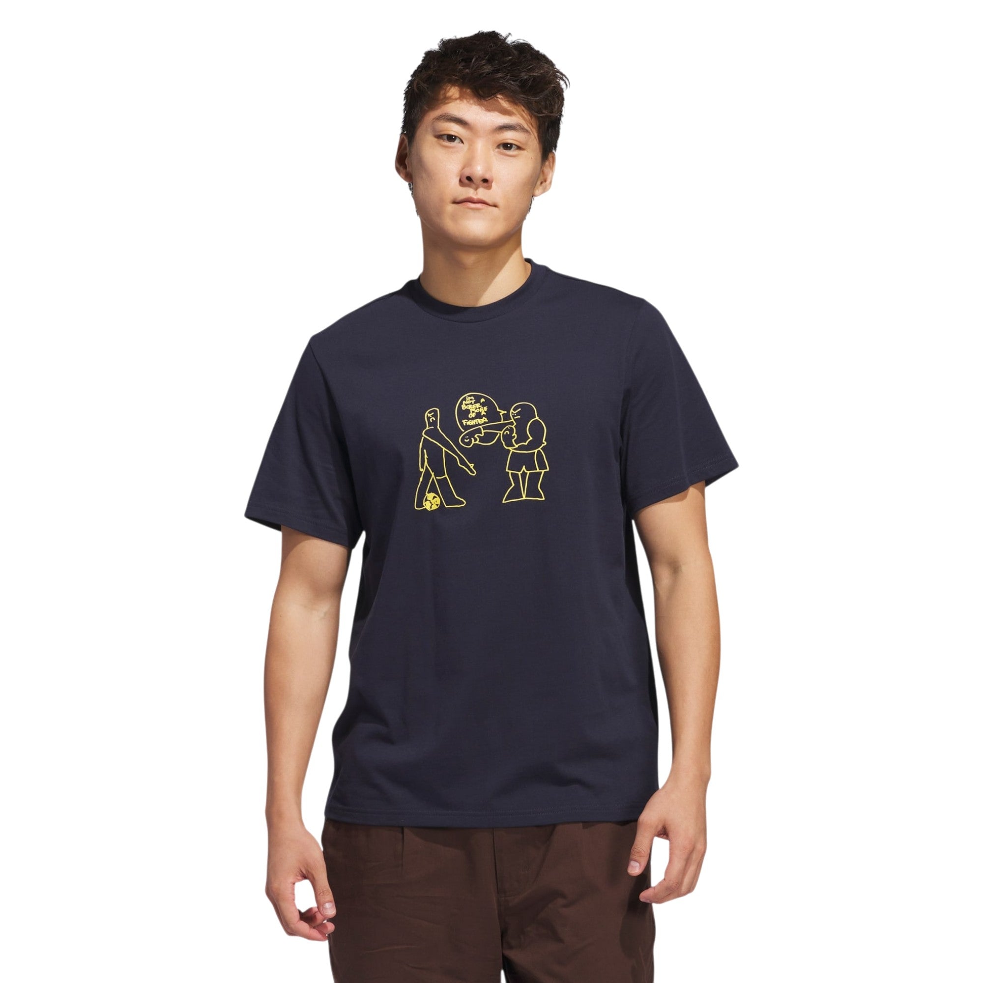 adidas Originals Unisex Shmoofoil Fighter T-Shirt - Legend Ink