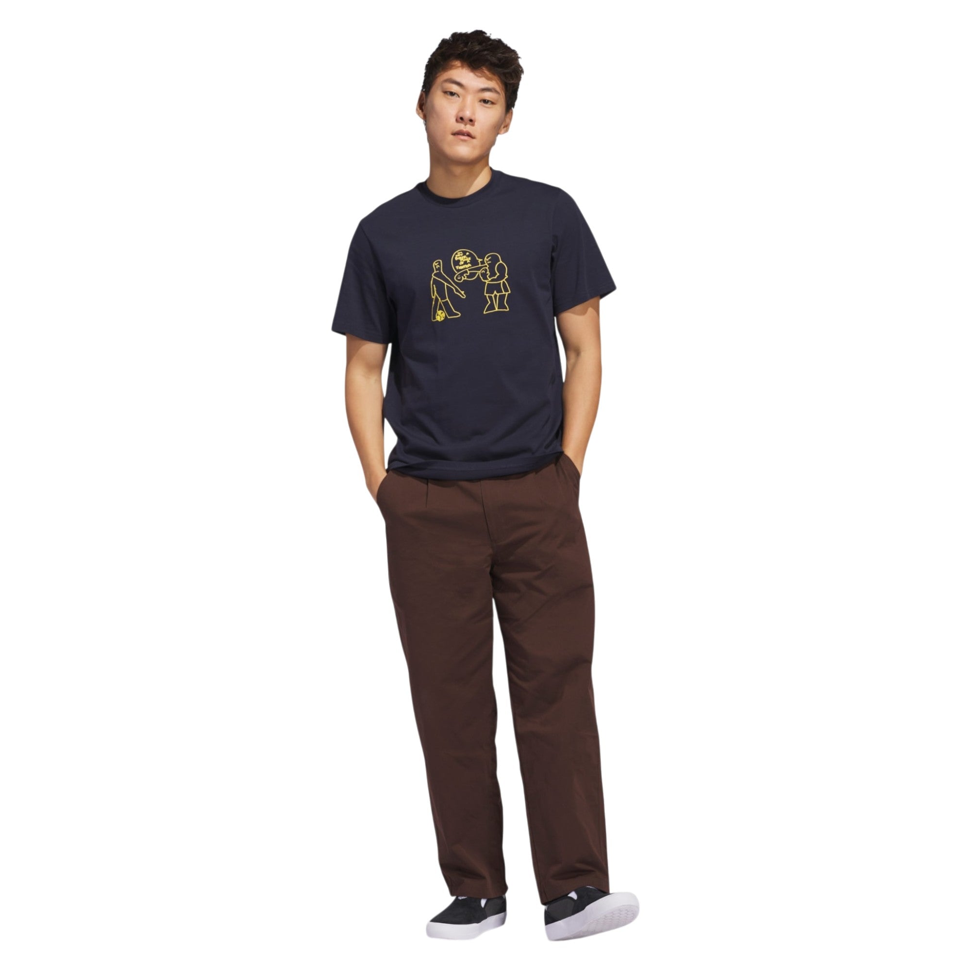 adidas Originals Unisex Shmoofoil Fighter T-Shirt - Legend Ink