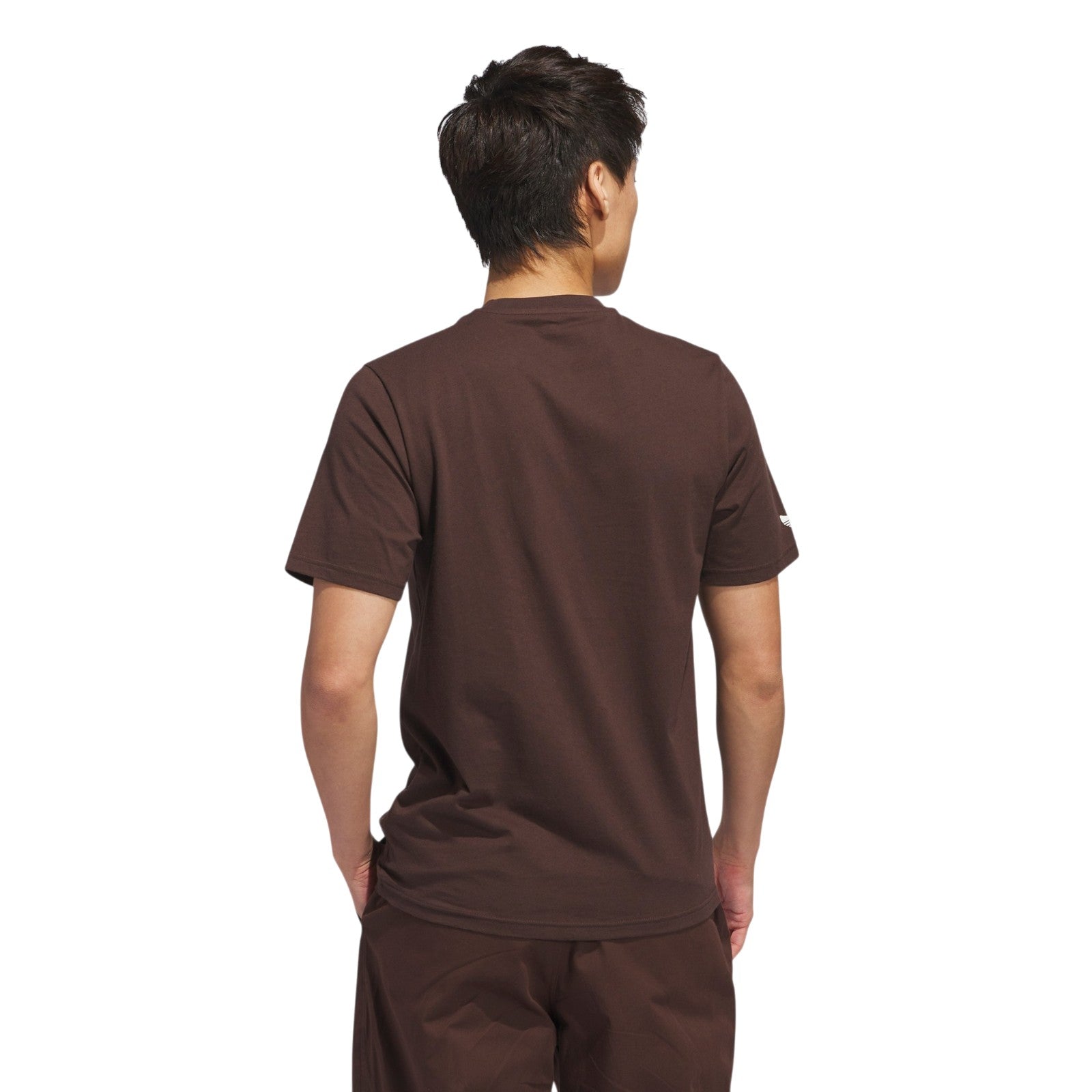 adidas Originals Unisex Shmoofoil Out of the Park T-Shirt - Dark Brown / Core White