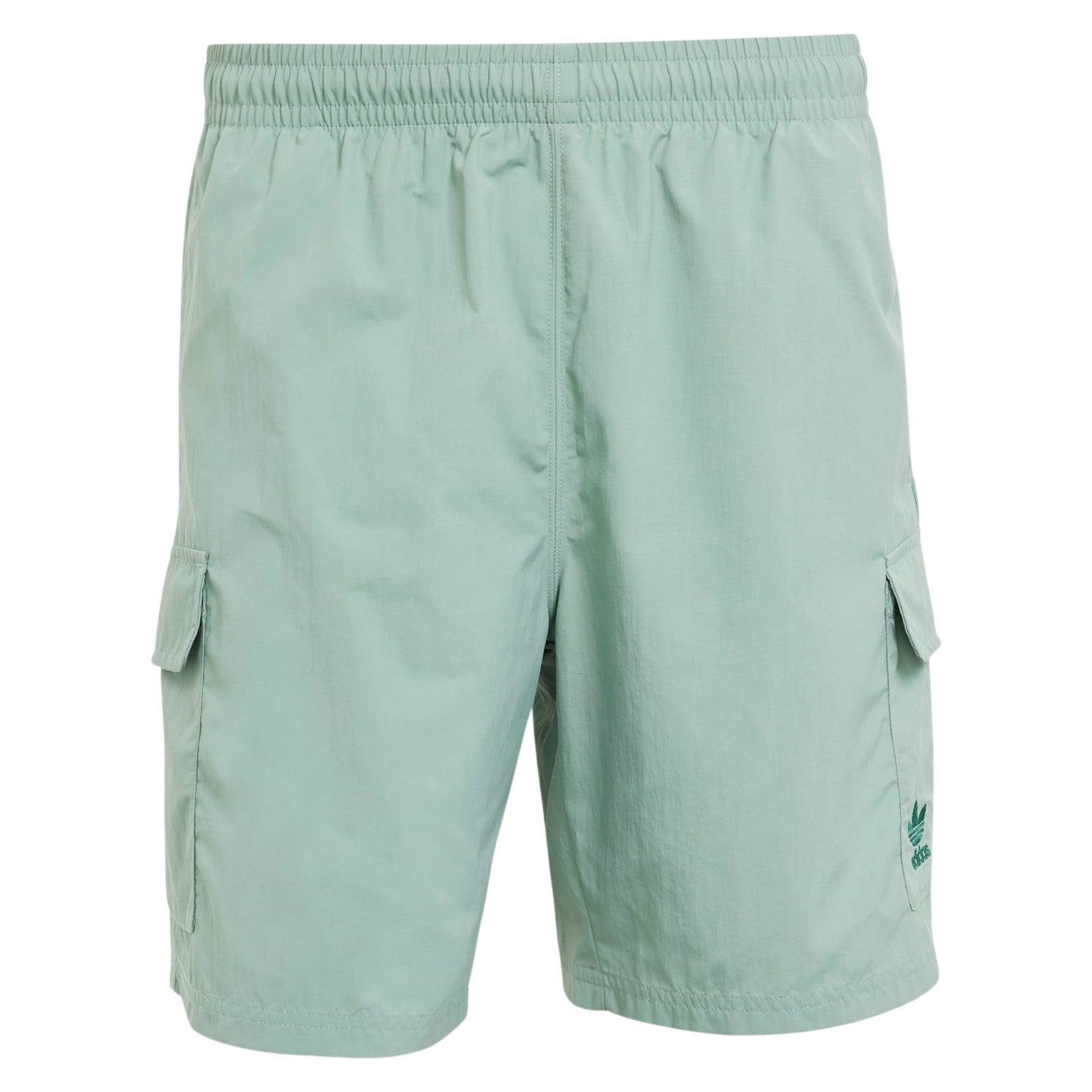 adidas Originals Trefoil Essentials Woven Cargo Shorts - Silver Green