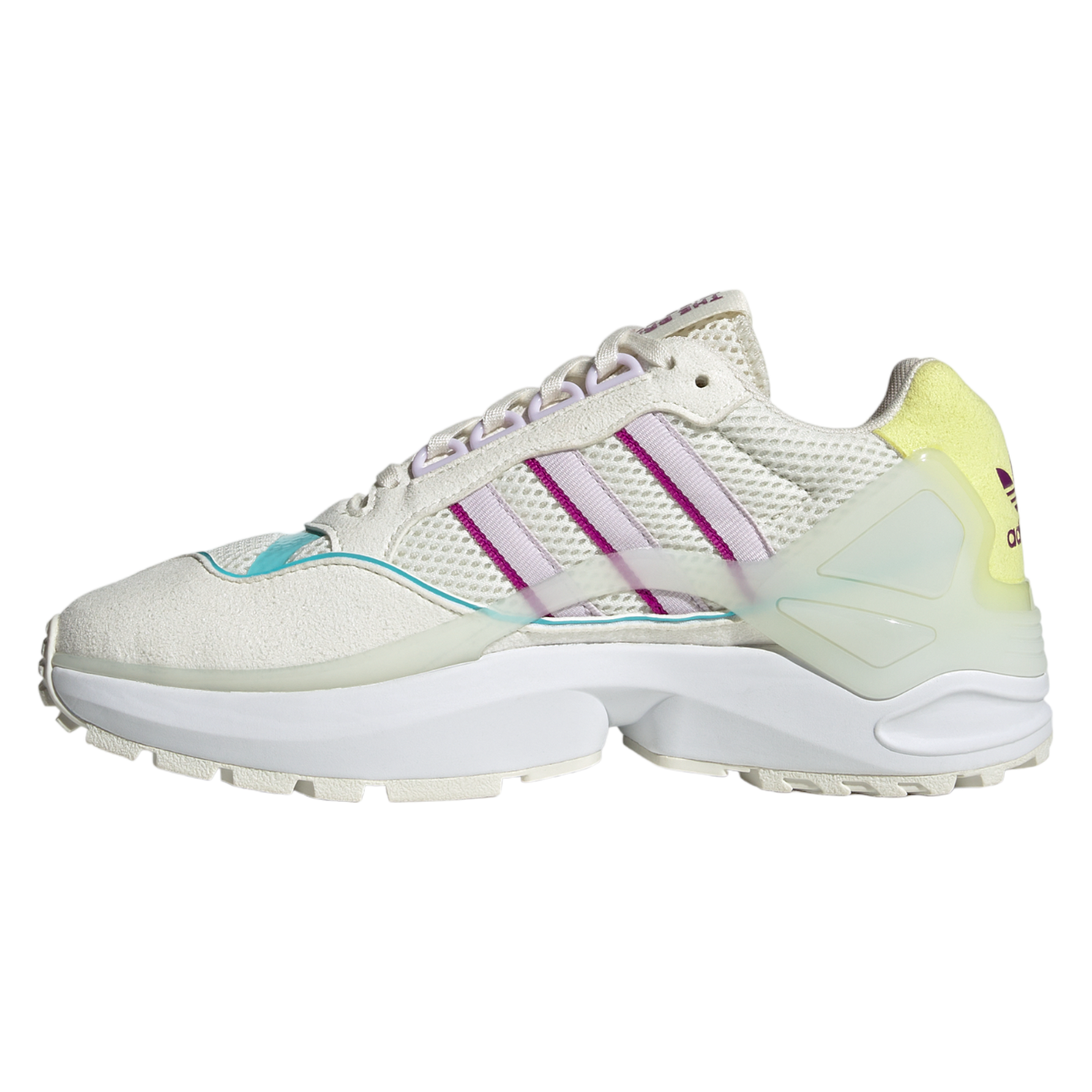 adidas Originals Womens ZX Wavian Shoes - Off White / Sonic Fuchsia - ViaductClothing -  -  