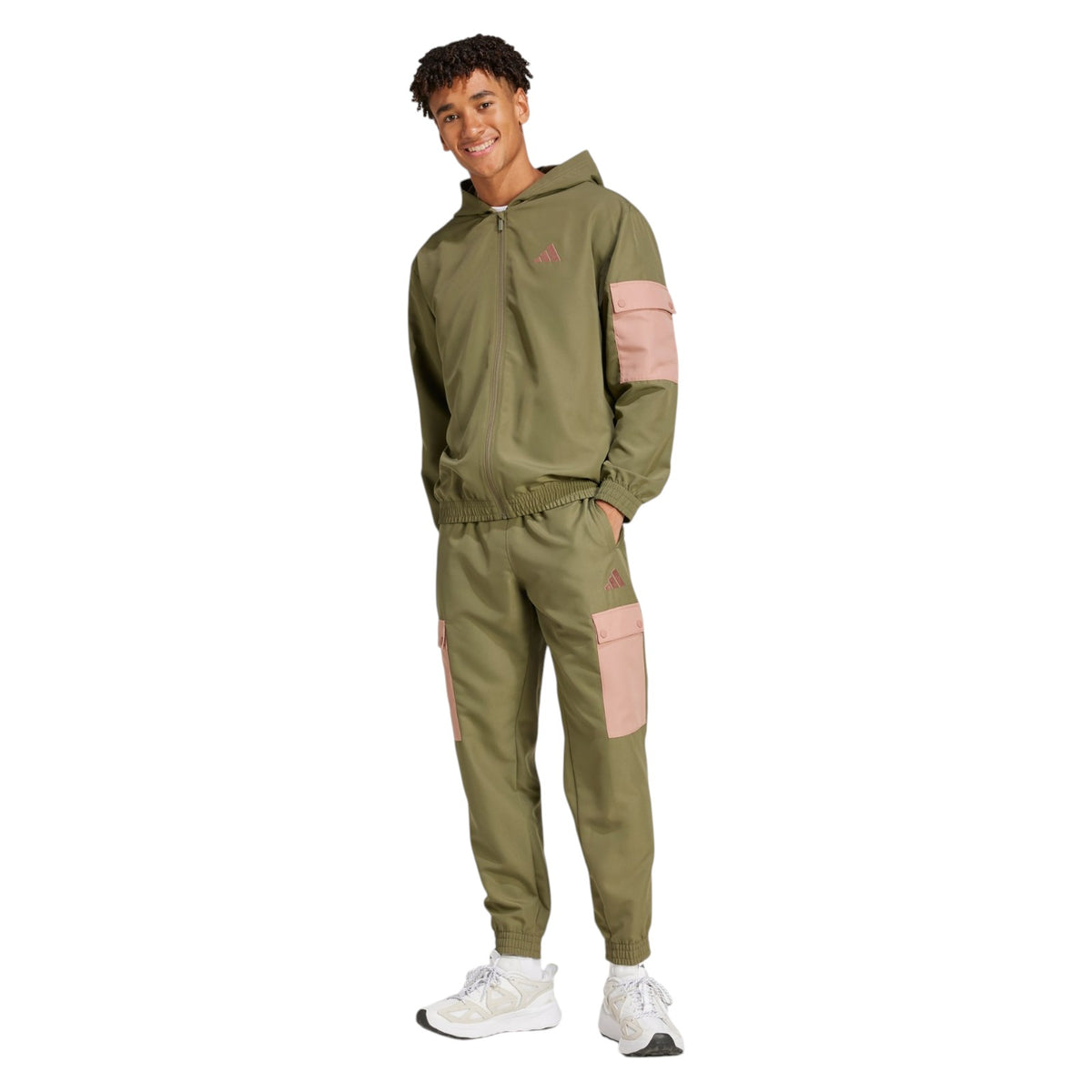 adidas Men's Sportswear Woven Cargo Tracksuit - Green