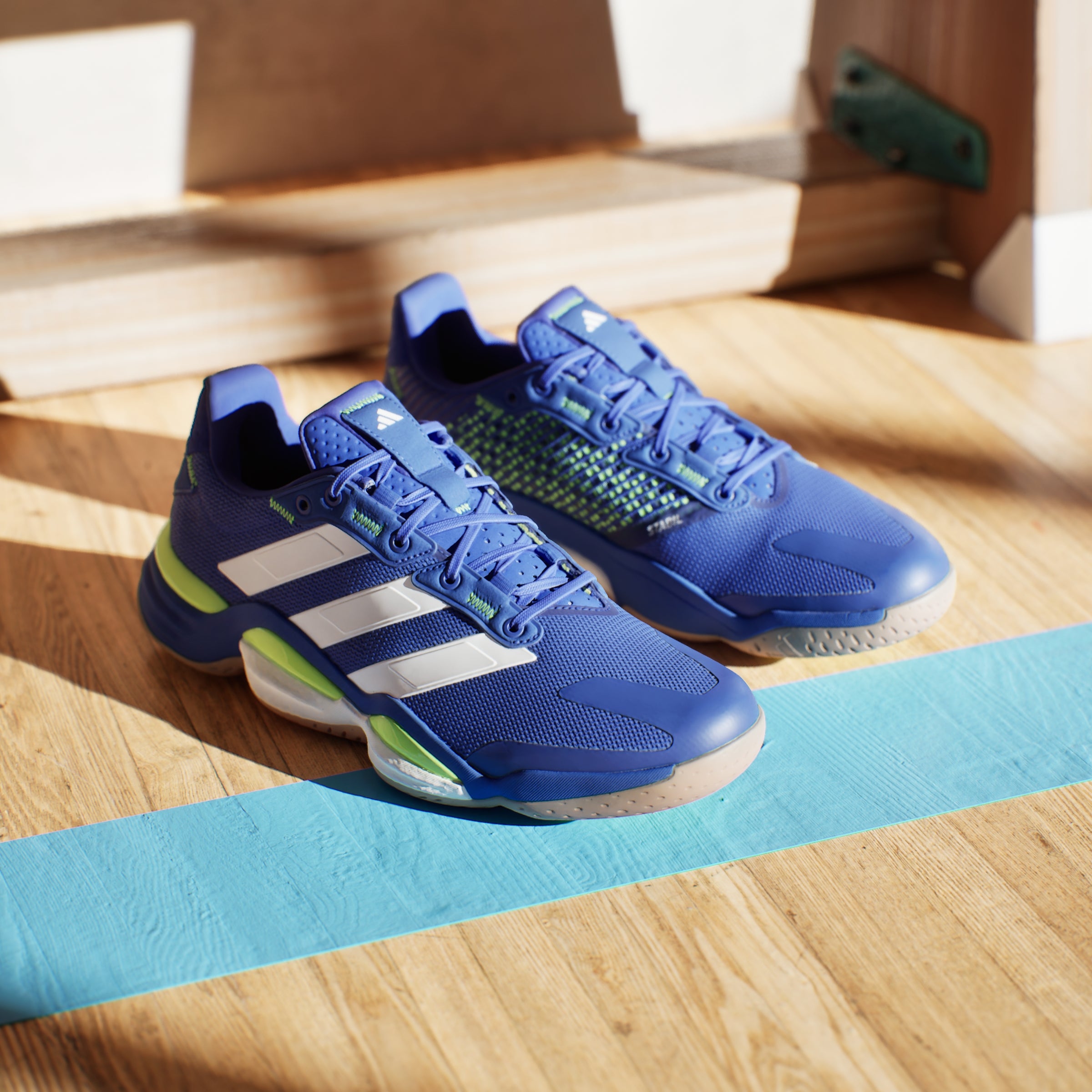 adidas Stabil 16 Indoor Shoes - Lucid Blue / Cloud White