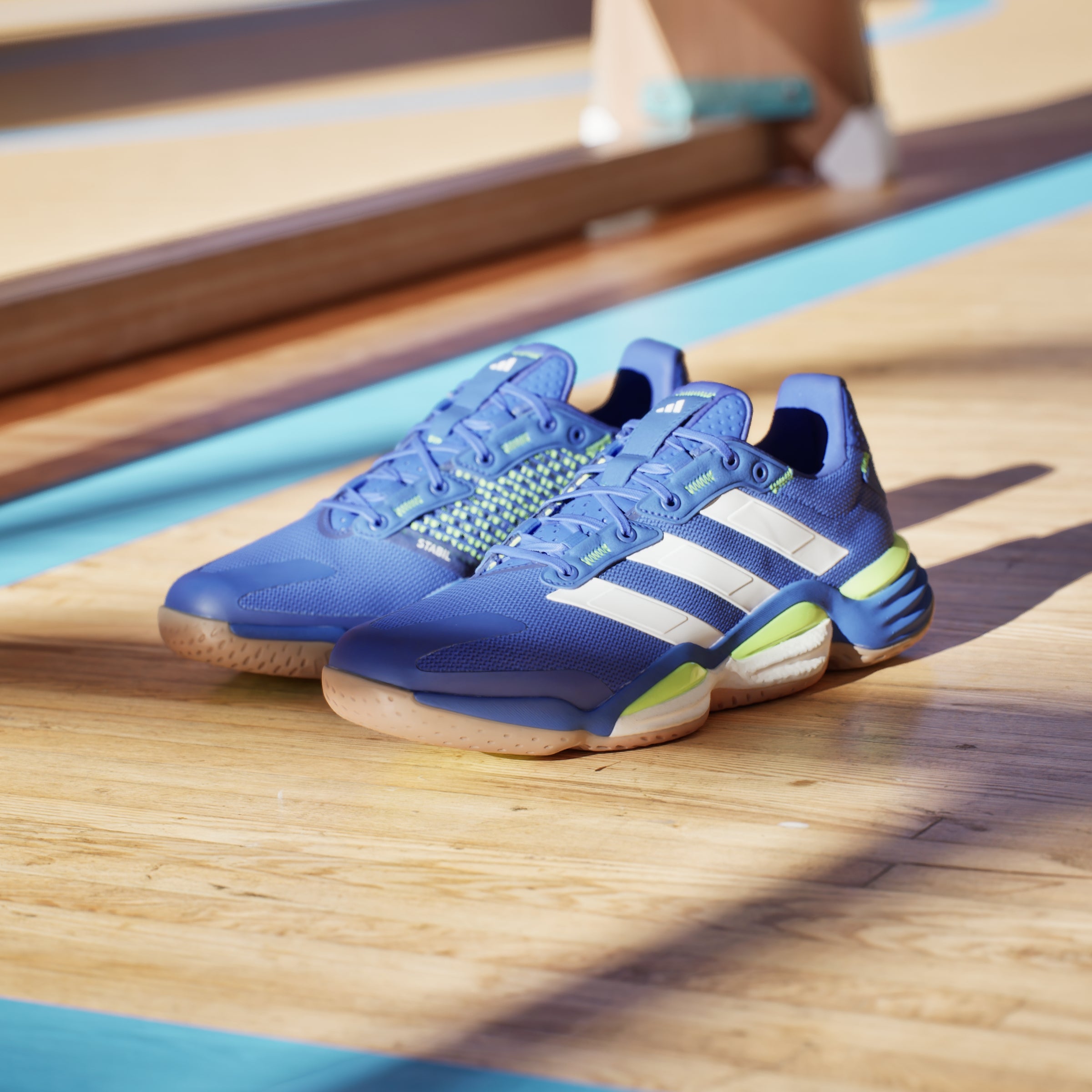 adidas Stabil 16 Indoor Shoes - Lucid Blue / Cloud White