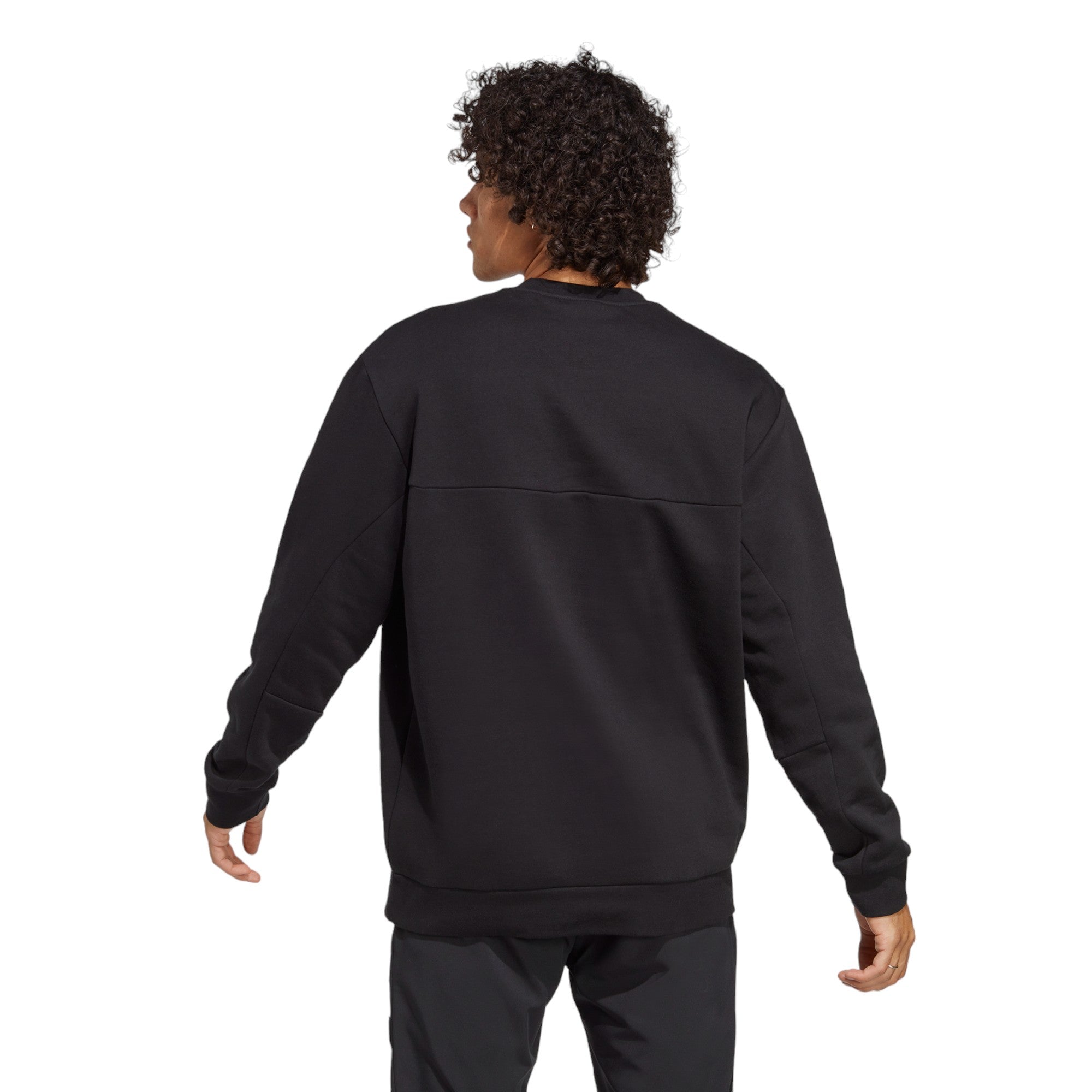 adidas Stadium Fleece Badge of Sport Sweatshirt - Black