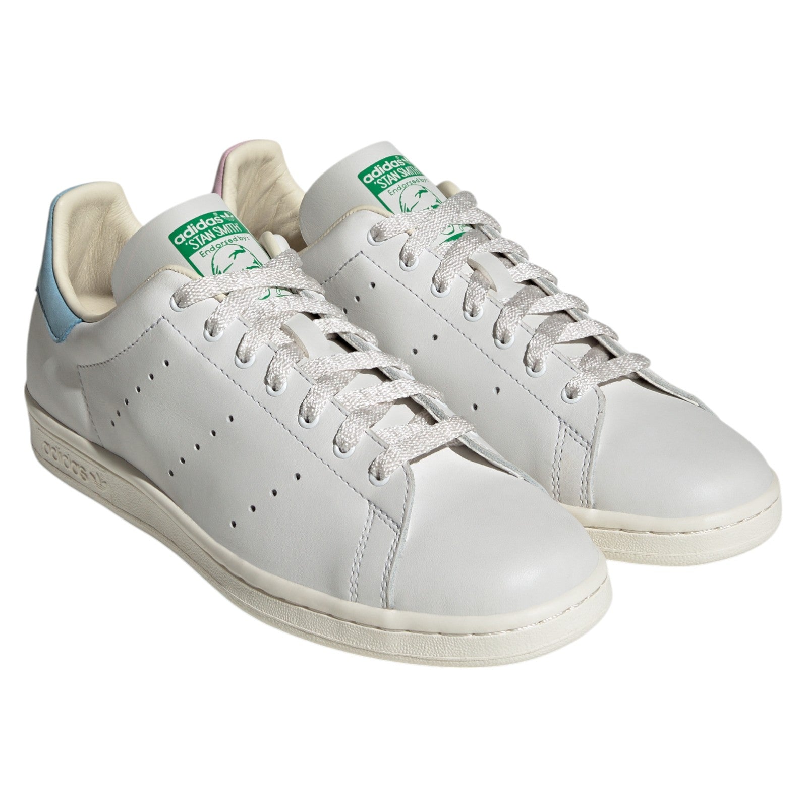 adidas Originals Stan Smith "Mix and Match Heel" 80s Shoes - White Blue Pink