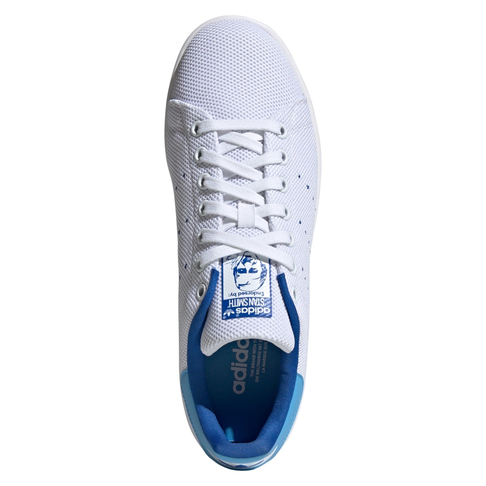 adidas Originals Stan Smith Shoes - White / Semi Blue Burst