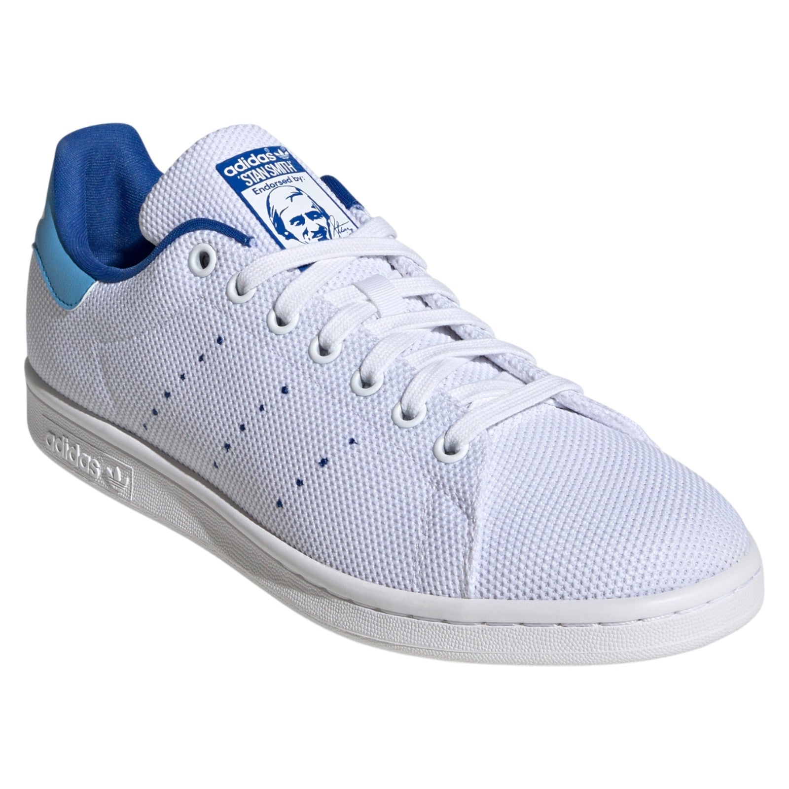 adidas Originals Stan Smith Shoes - White / Semi Blue Burst