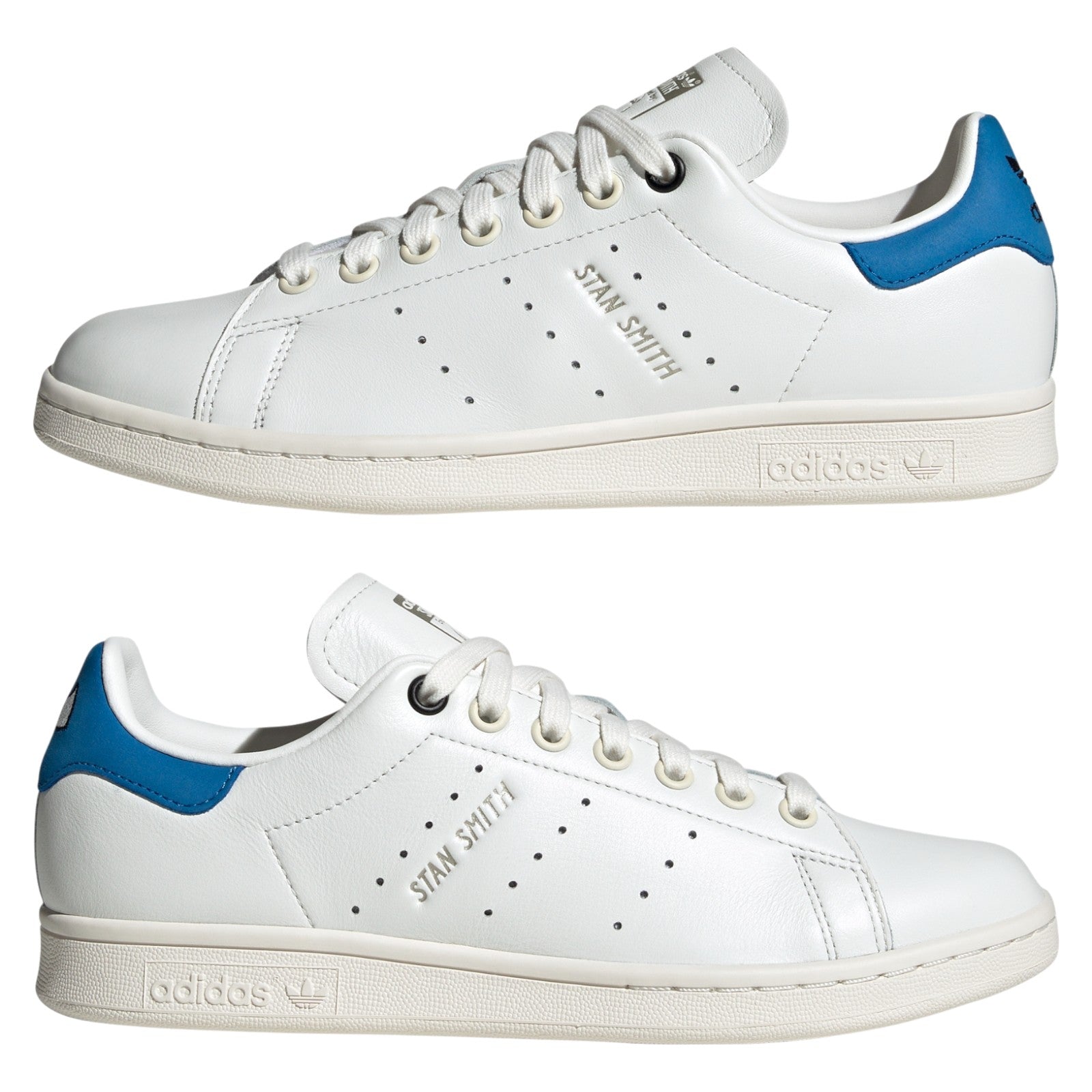 adidas Originals Womens Stan Smith Shoes - Core White / Blue Bird