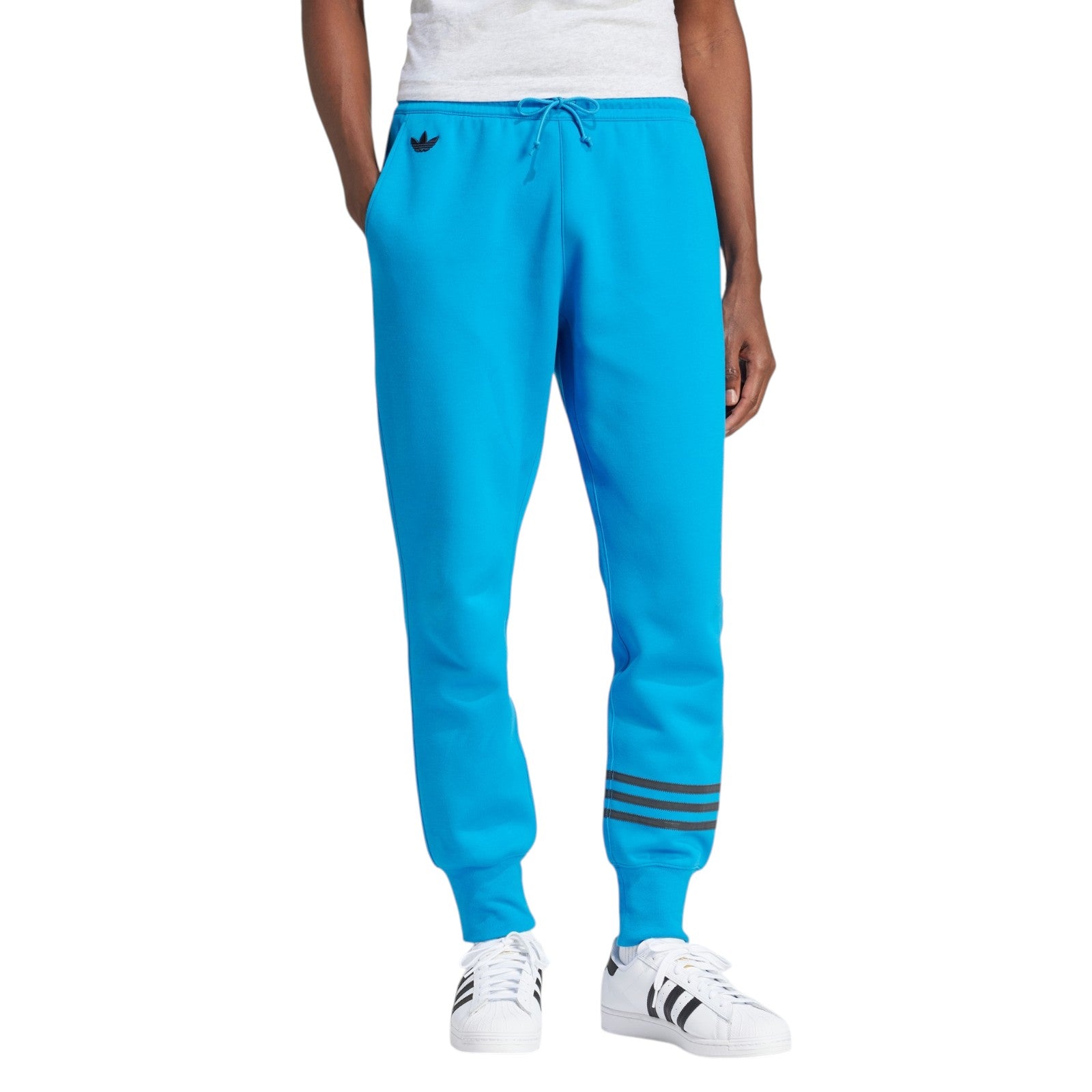 adidas Originals Street Neuclassics Cuffed Sweat Tracksuit Bottoms - Blue
