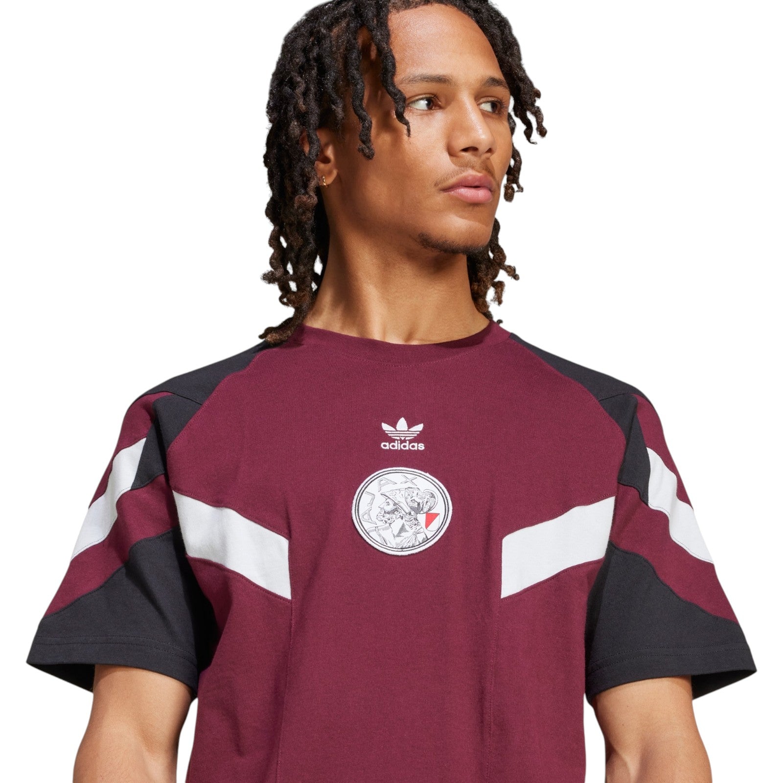 adidas Originals Ajax Amsterdam Originals T-Shirt - Burgundy