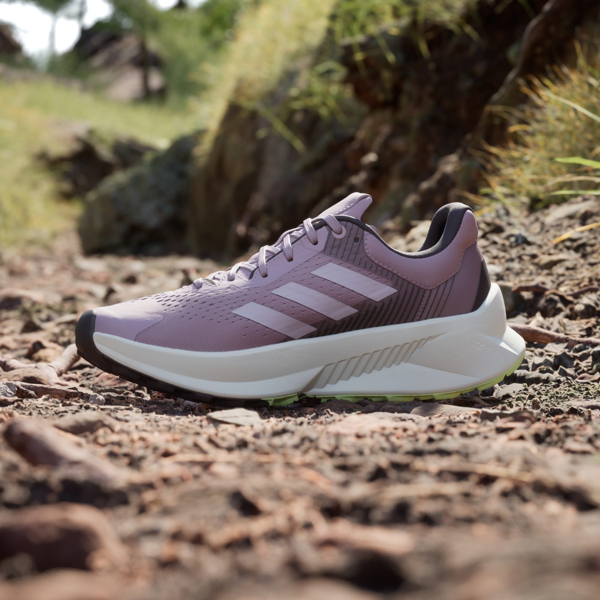 adidas Women's TERREX Soulstride Flow Trail Running Trainers - Preloved Fig