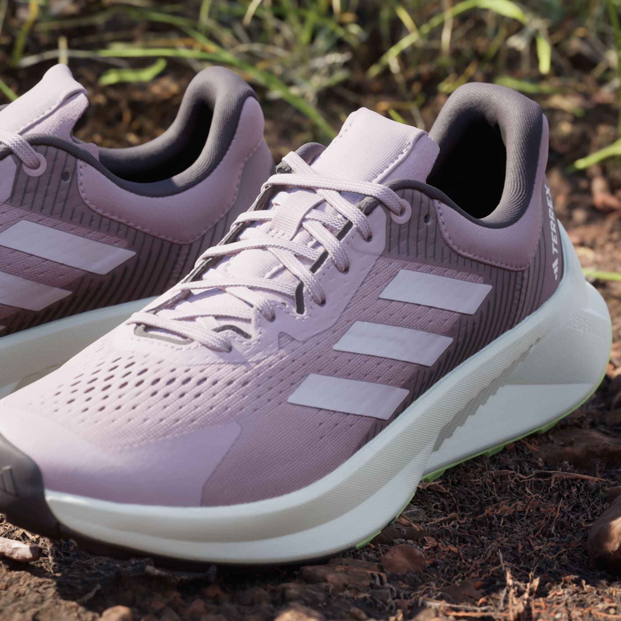 adidas Women's TERREX Soulstride Flow Trail Running Trainers - Preloved Fig