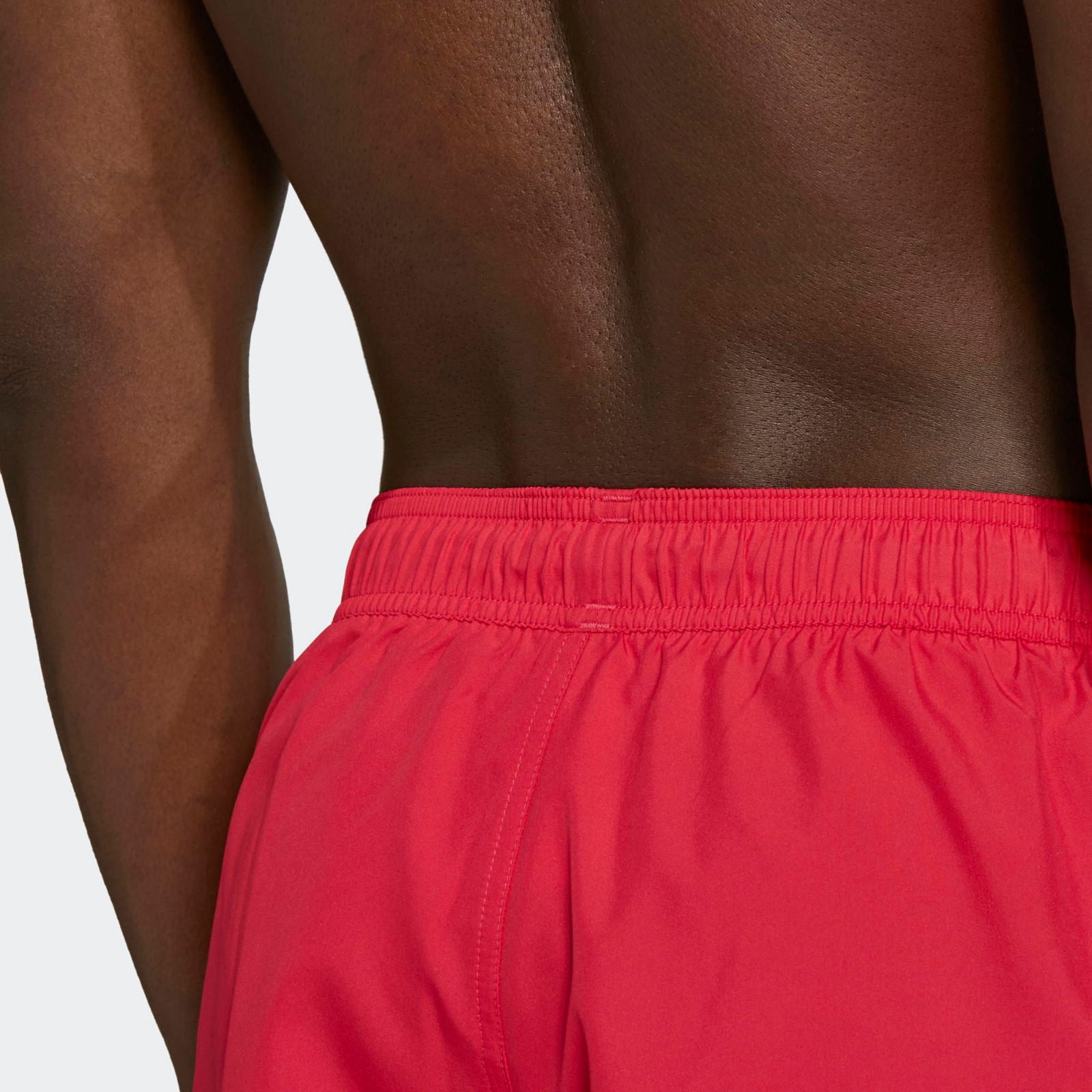 adidas Classic 3-Stripes Swim Shorts - Power Pink / Team Victory Red - ViaductClothing -  -  