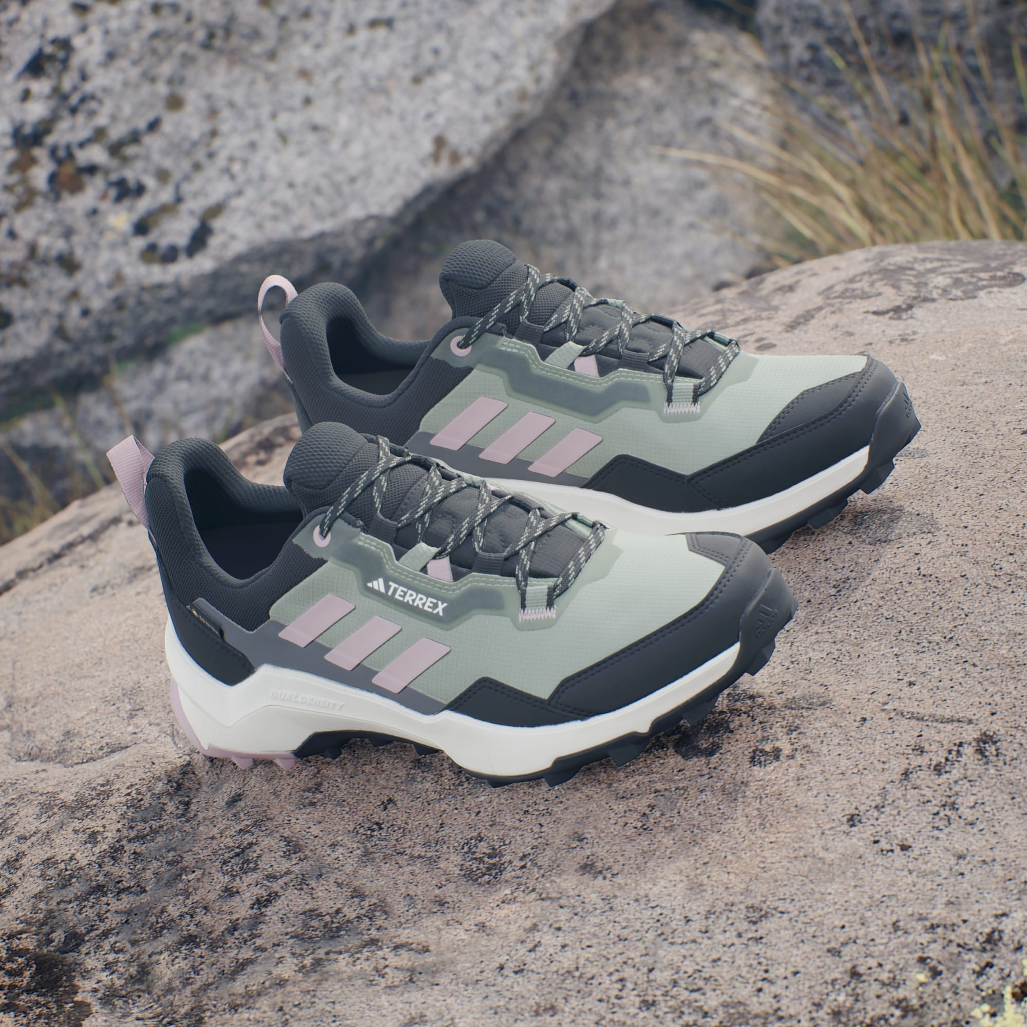 adidas Women's Terrex AX4 GORE-TEX Hiking Trainers - Silver Green