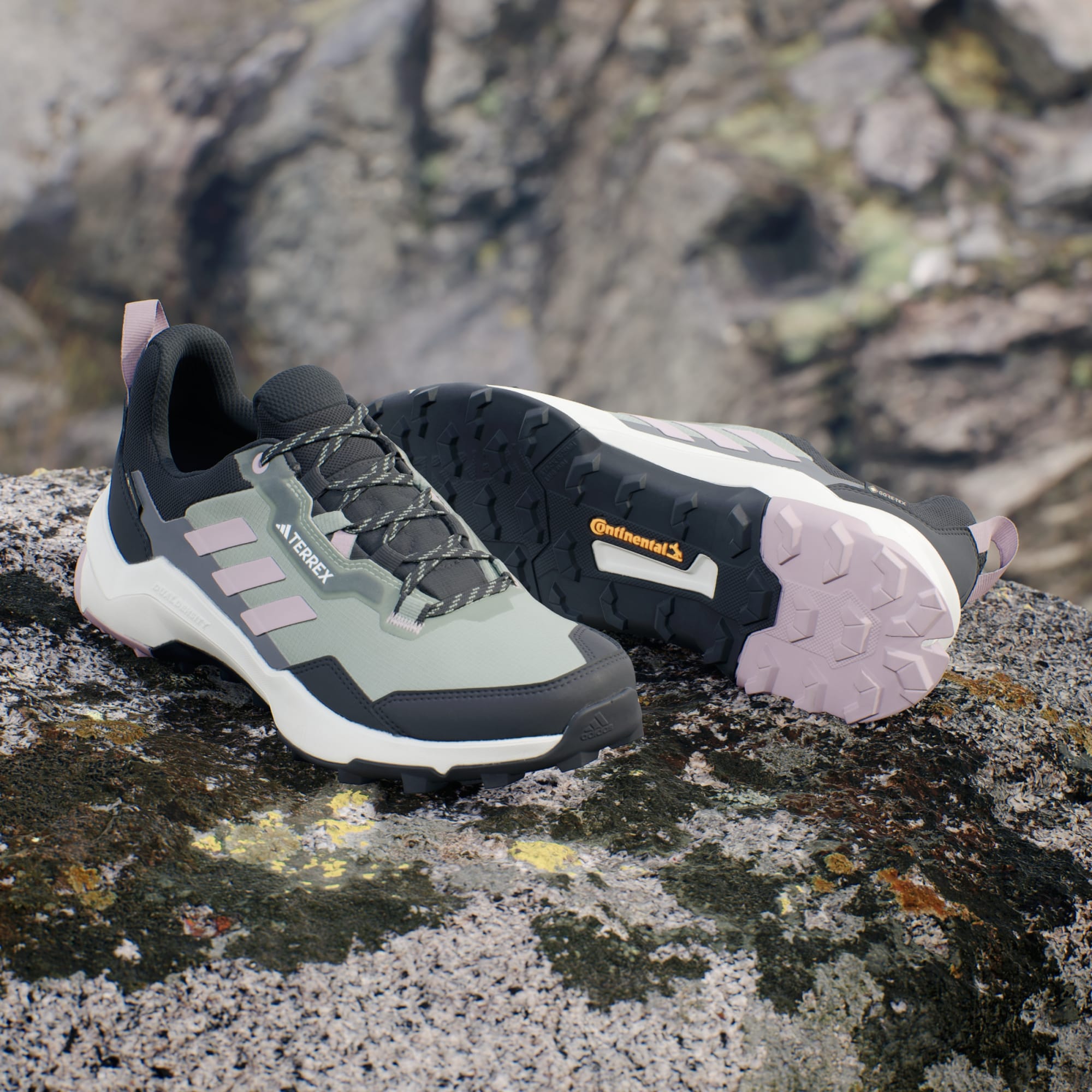 adidas Women's Terrex AX4 GORE-TEX Hiking Trainers - Silver Green