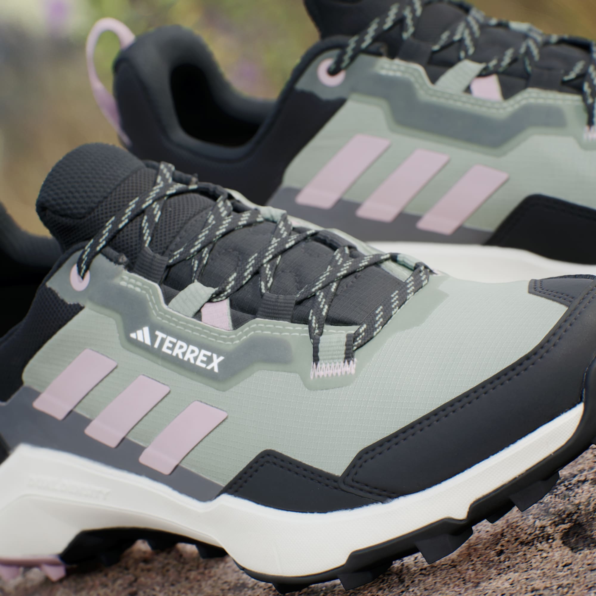 adidas Women's Terrex AX4 GORE-TEX Hiking Trainers - Silver Green