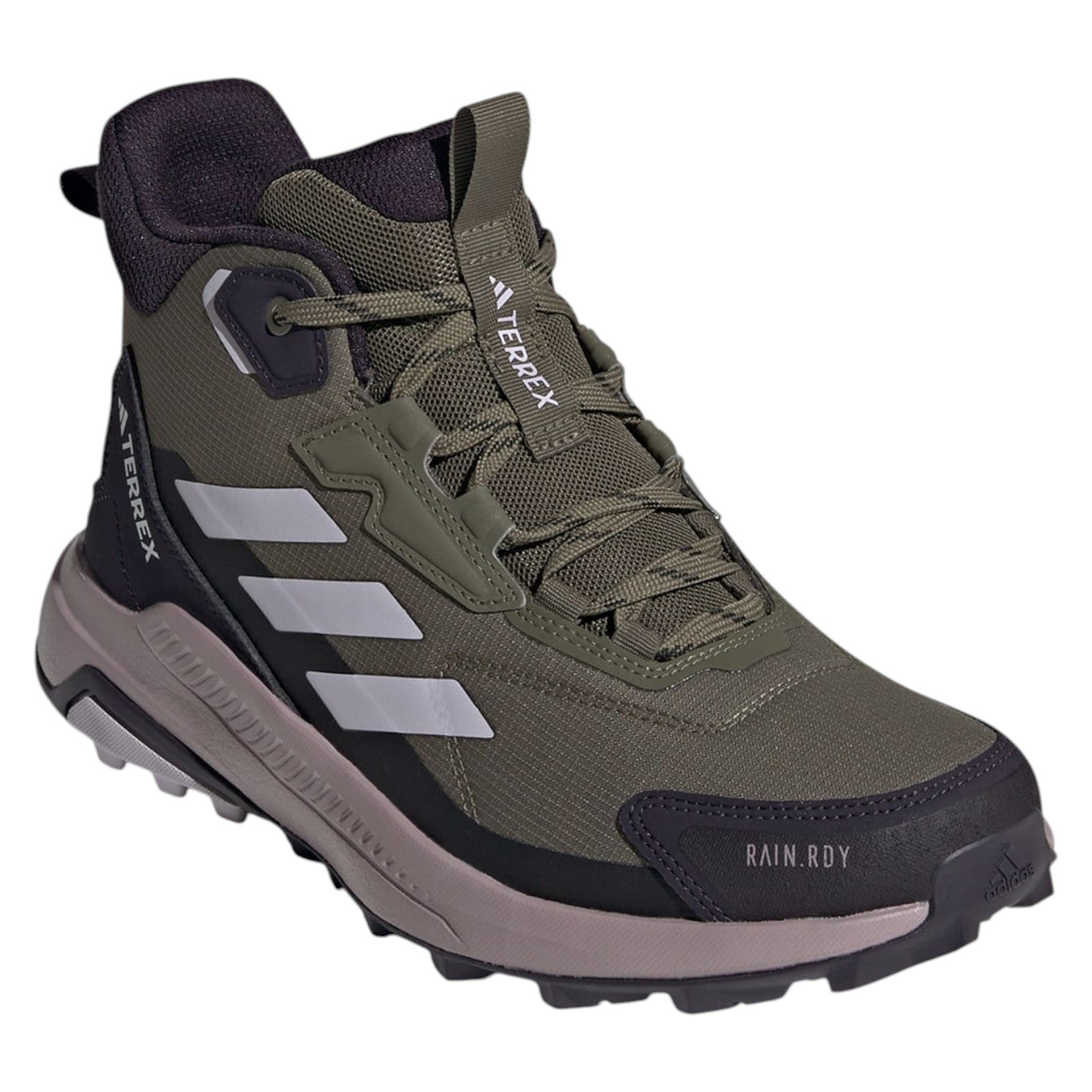 adidas Women's Terrex Anylander Mid Rain.Rdy Hiking Trainers - Olive Strata