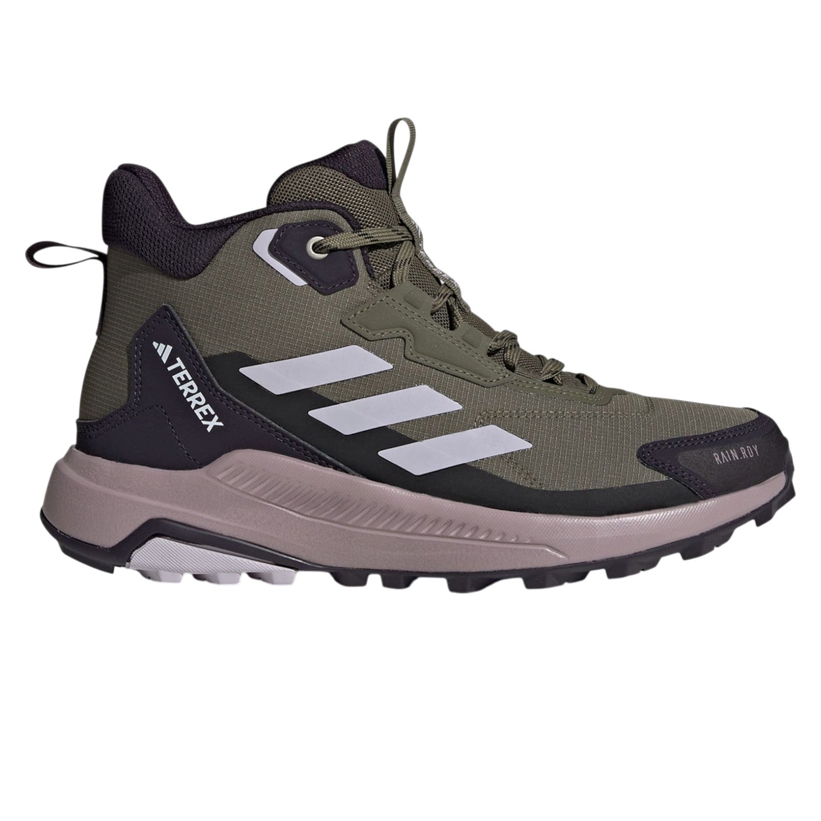 adidas Women's Terrex Anylander Mid Rain.Rdy Hiking Trainers - Olive Strata