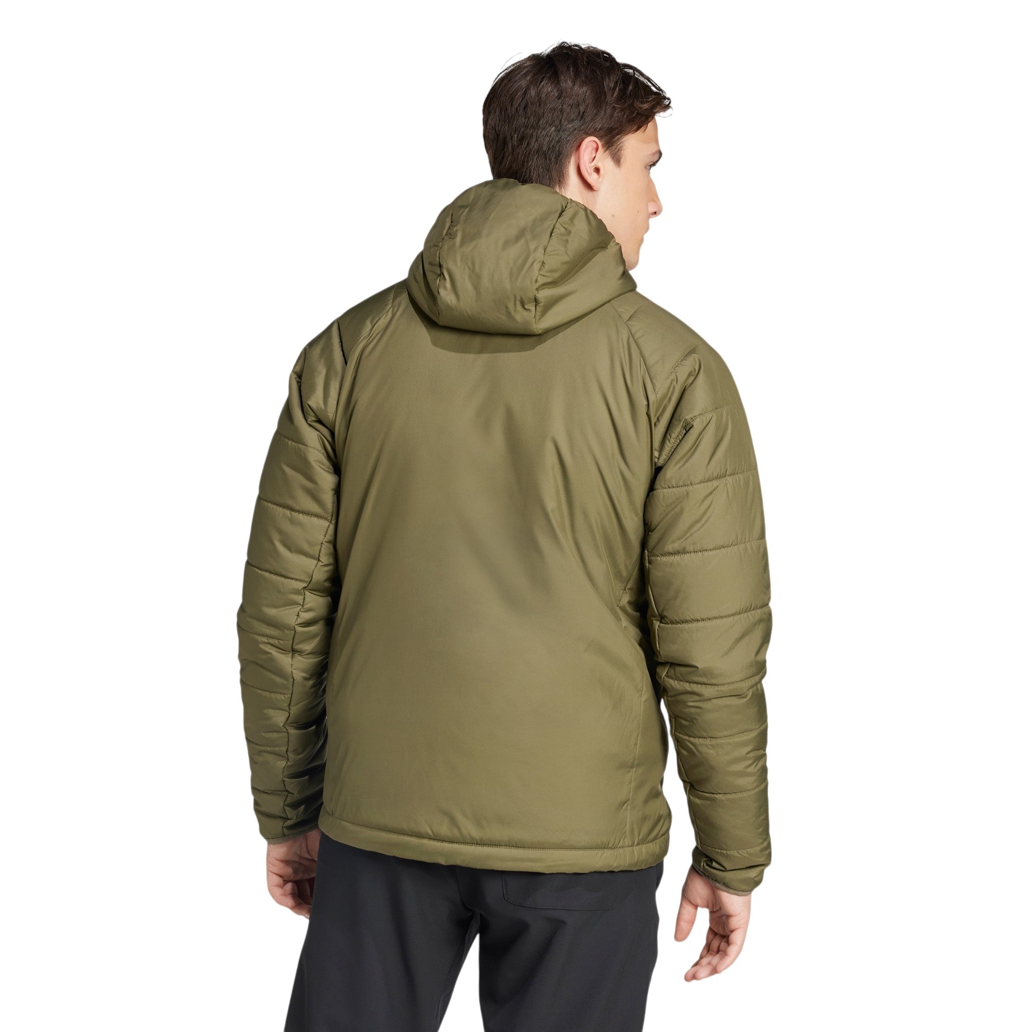adidas Men's Terrex Multi Synthetic Insulated Hooded Jacket - Olive Strata