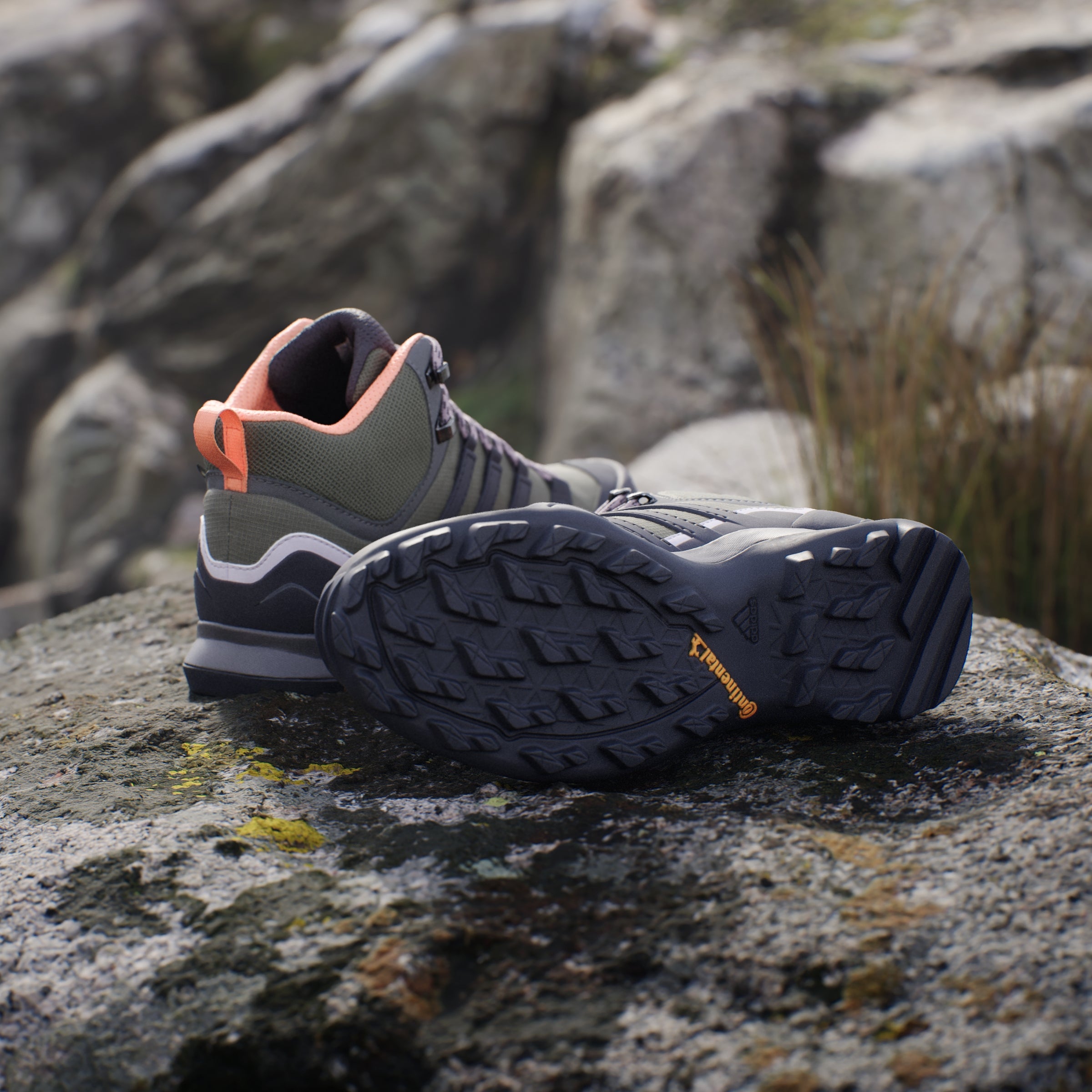 adidas Women's Terrex Swift R2 Mid GORE-TEX Hiking Trainers - Olive Strata