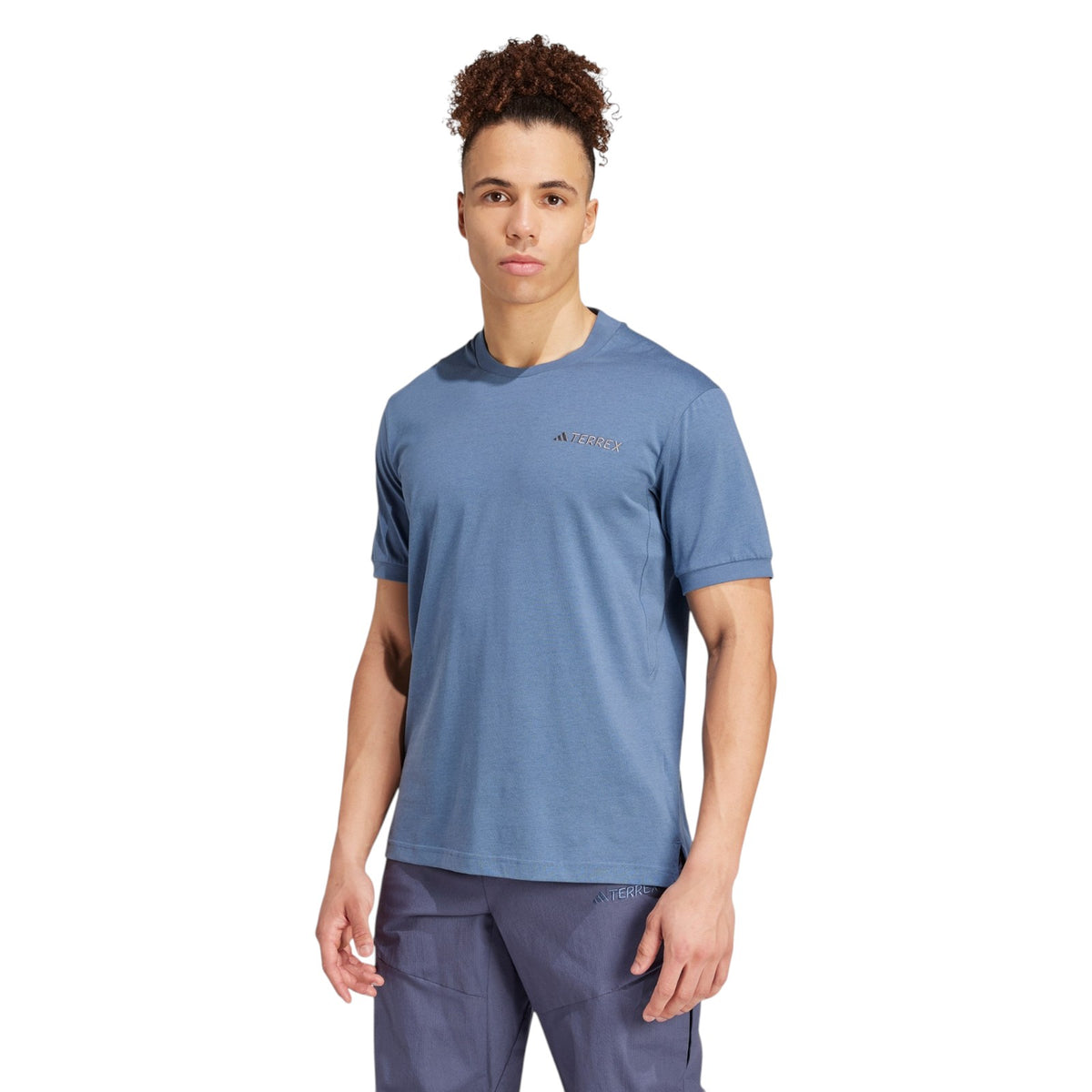 adidas Men's Terrex Xploric Logo Short Sleeve T-Shirt - Blue