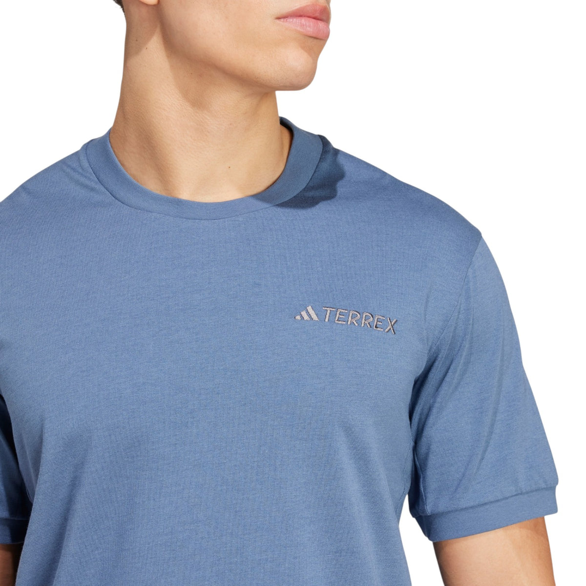 adidas Men's Terrex Xploric Logo Short Sleeve T-Shirt - Blue