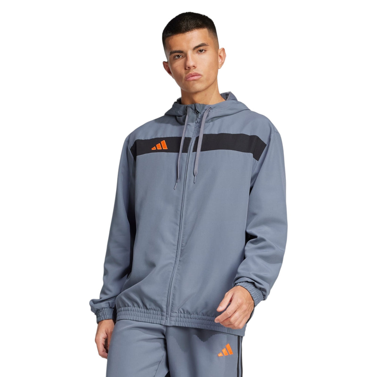 adidas Tiro 25 Essentials Woven Hoodie - Grey