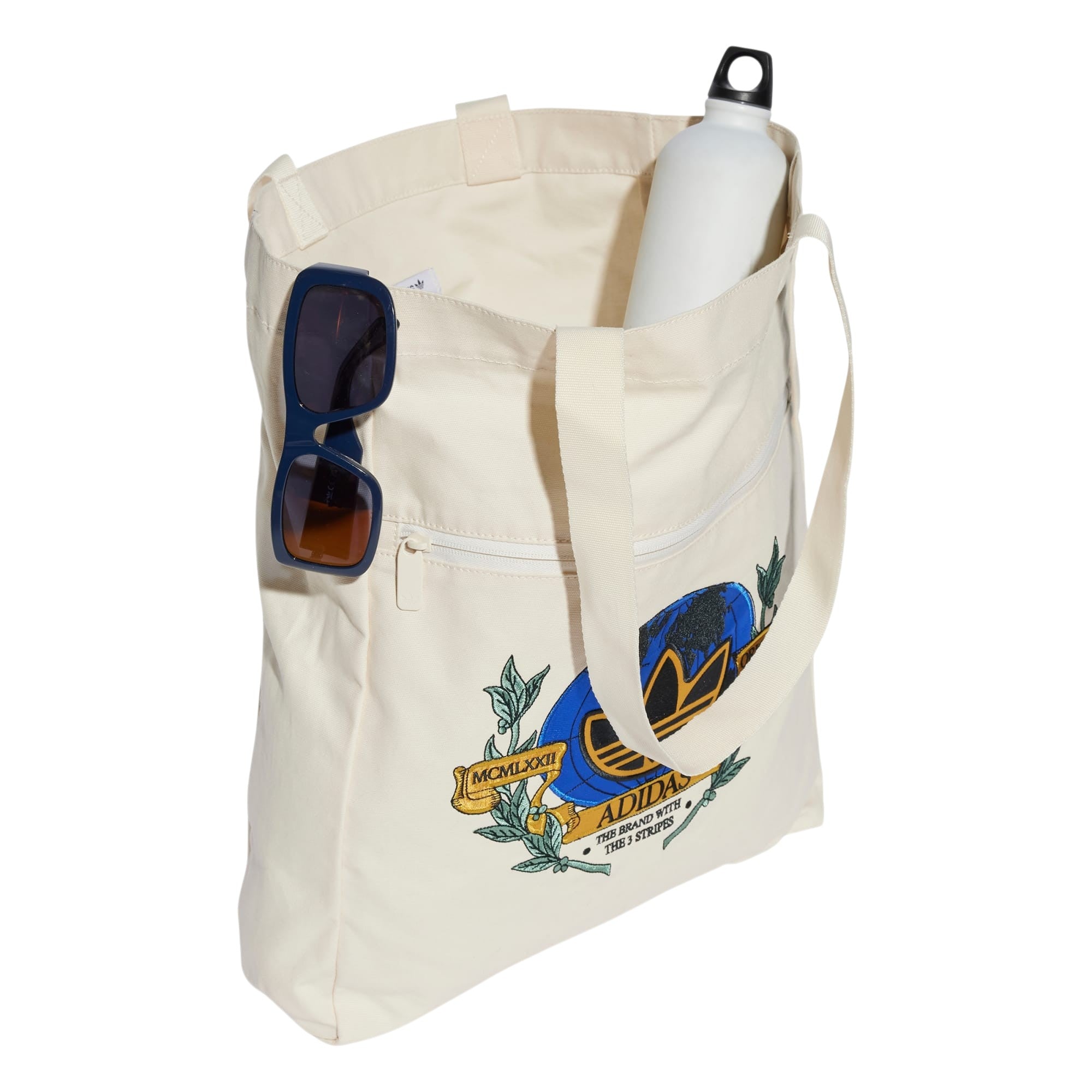 adidas Originals Retro Sports Trefoil Tote Bag - Wonder White