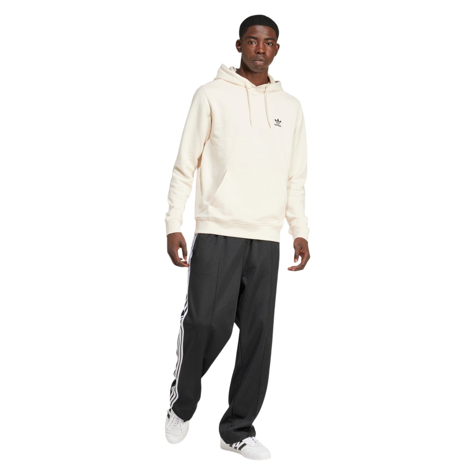 adidas Originals Men's Trefoil Essentials Hoodie - Wonder White