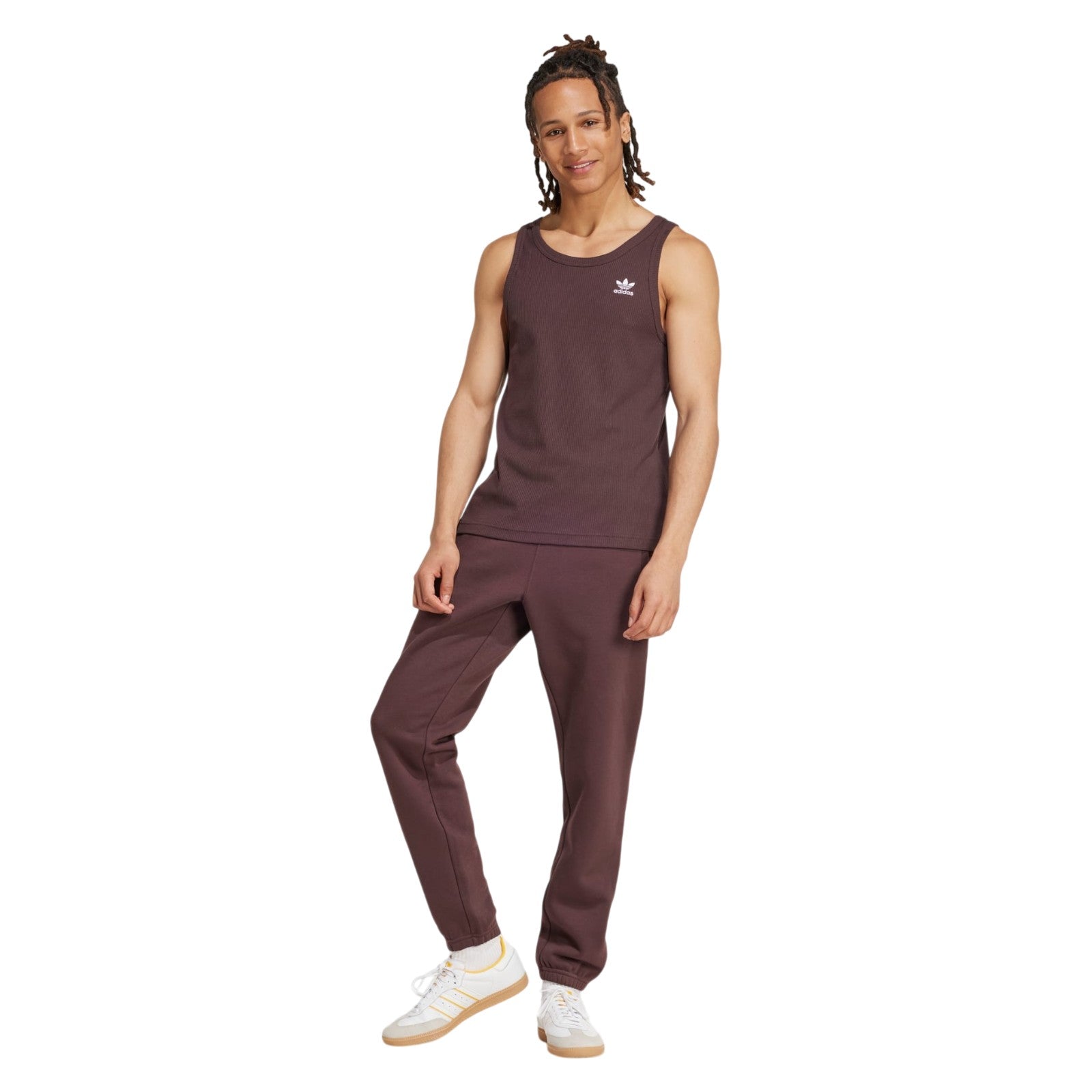 adidas Originals Men's Trefoil Essentials Sweatpants Joggers - Shadow Brown