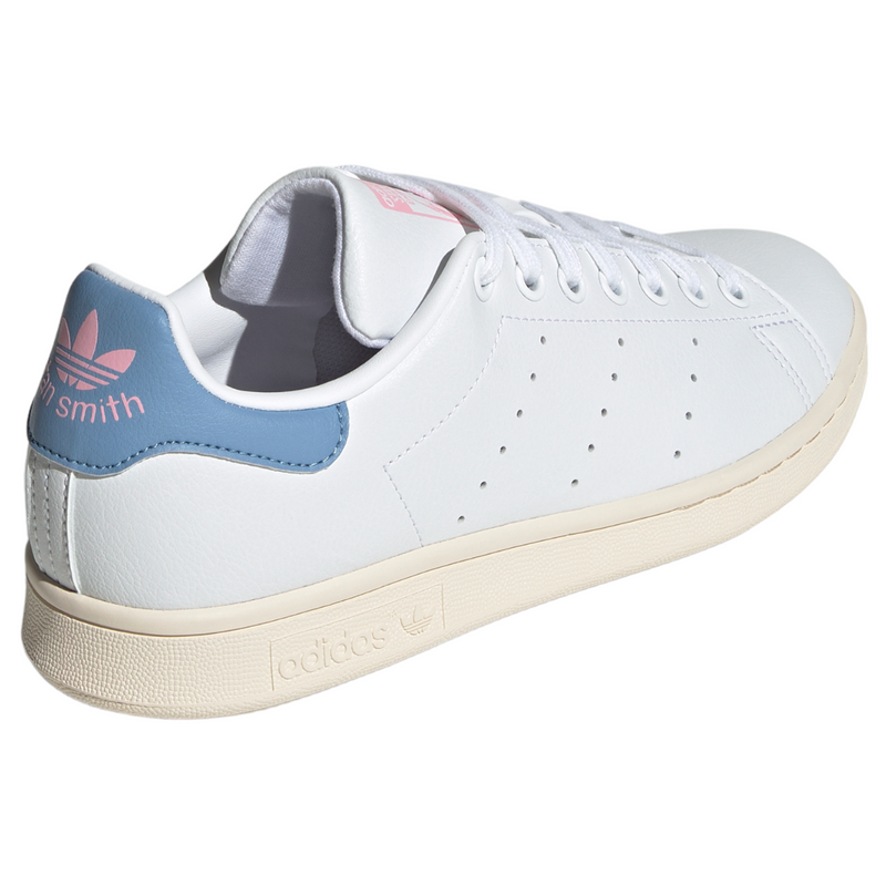 adidas Originals Womens Stan Smith Shoes - White / Ambient Sky / True Pink - ViaductClothing -  -  