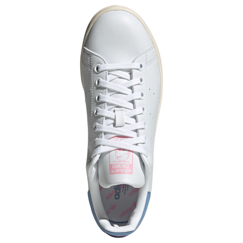 adidas Originals Womens Stan Smith Shoes - White / Ambient Sky / True Pink - ViaductClothing -  -  