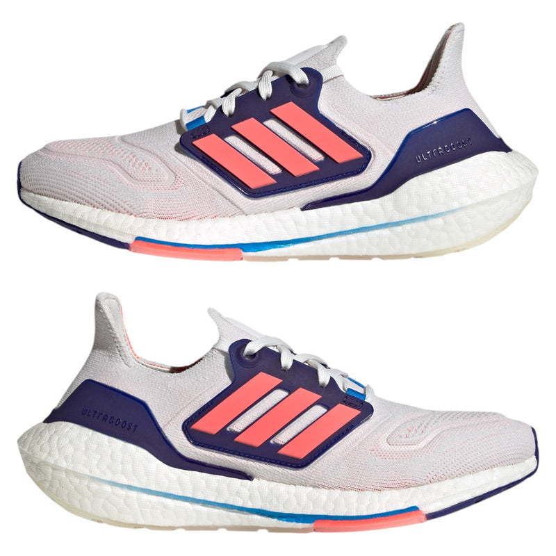 adidas Womens Ultra Boost 22 Trainers - White Turbo Indigo