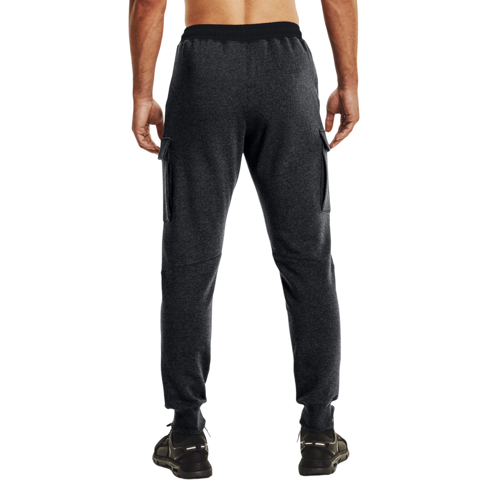 Under Armour Essential Fleece Heritage Cargo Pants - Black - ViaductClothing -  -  