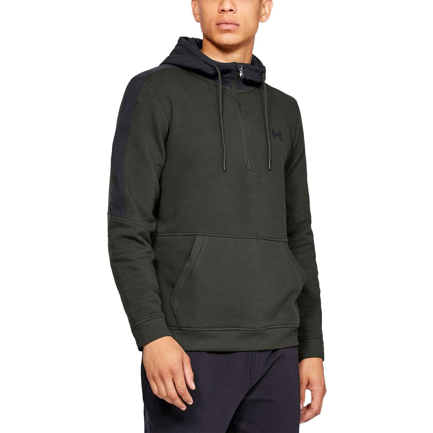 Under Armour Microthread Fleece Zip Hoodie Green ViaductClothing