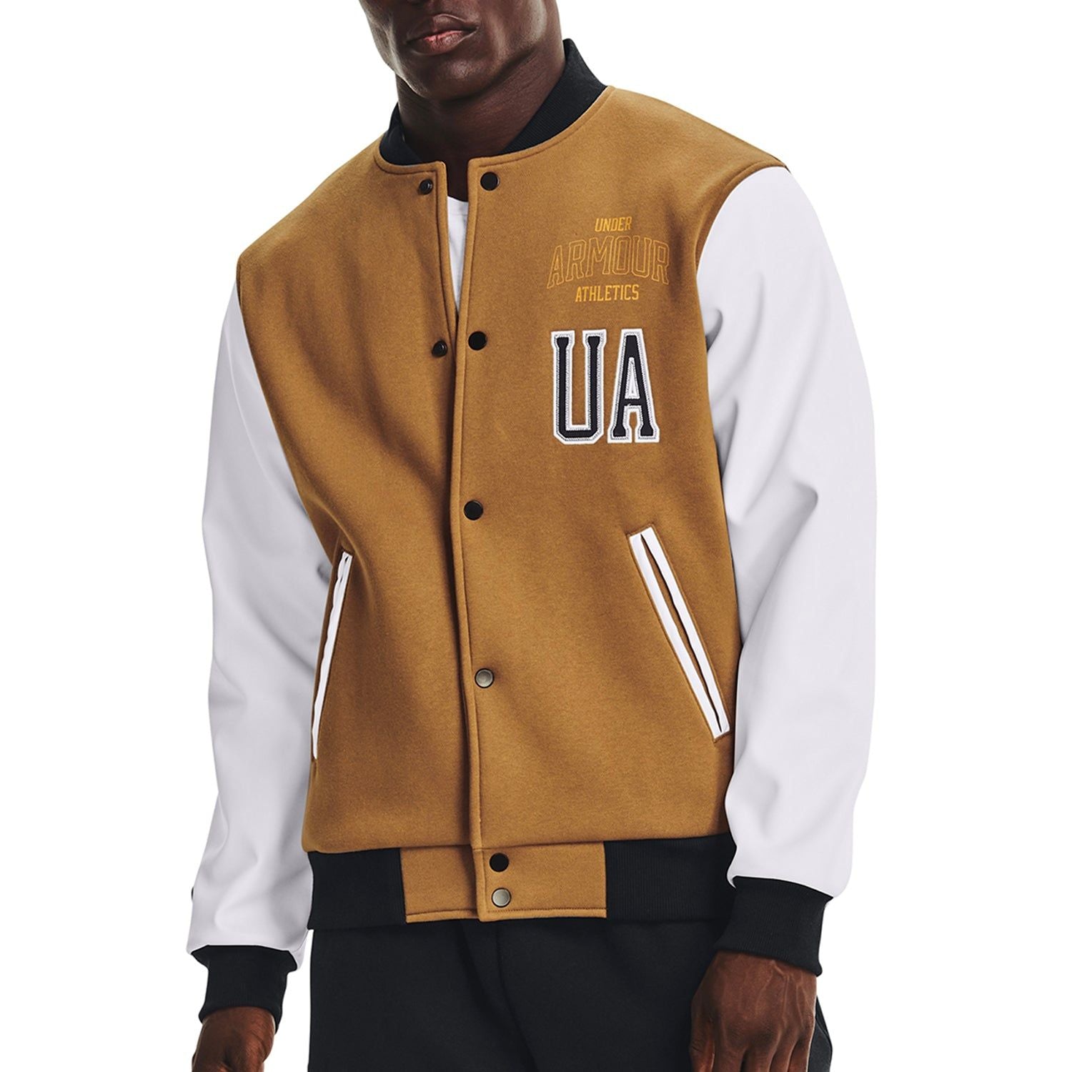 Under Armour Performance Originators Letterman Jacket - Brown - ViaductClothing -  -  