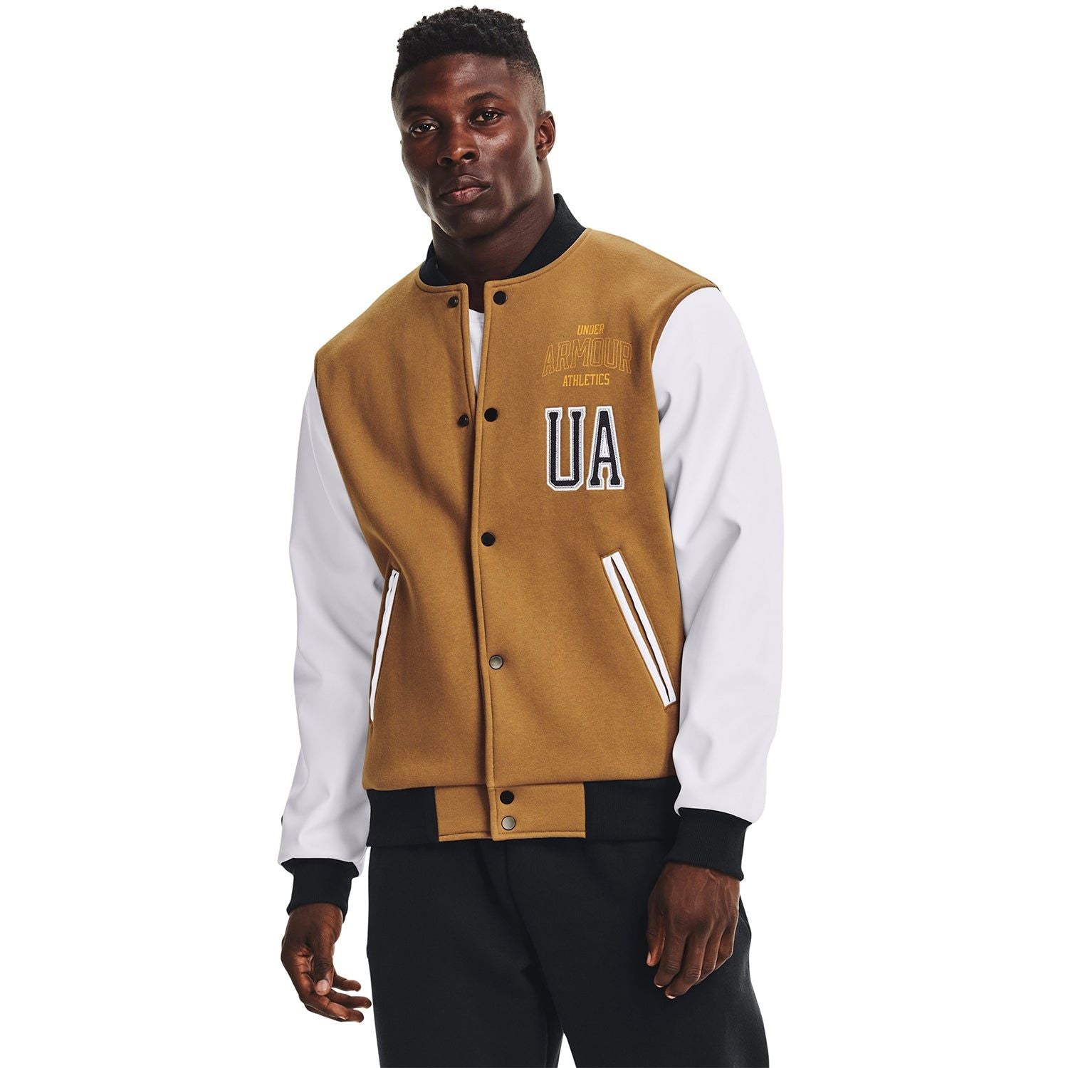 Under Armour Performance Originators Letterman Jacket - Brown - ViaductClothing -  -  