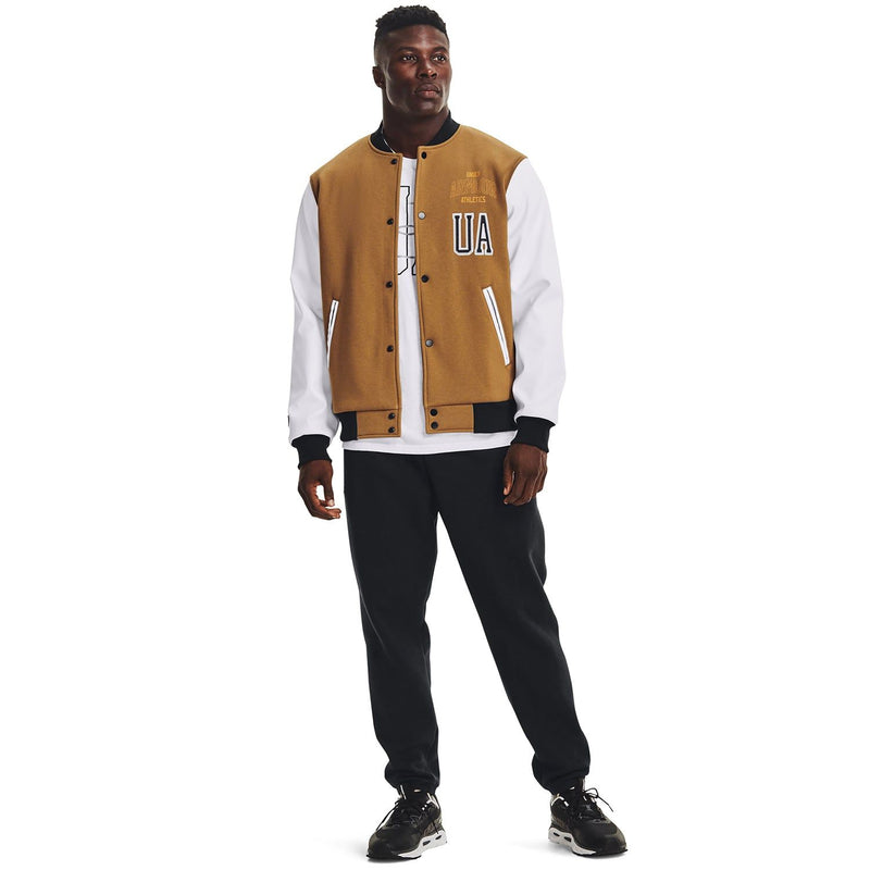 Brown under armour jacket sales