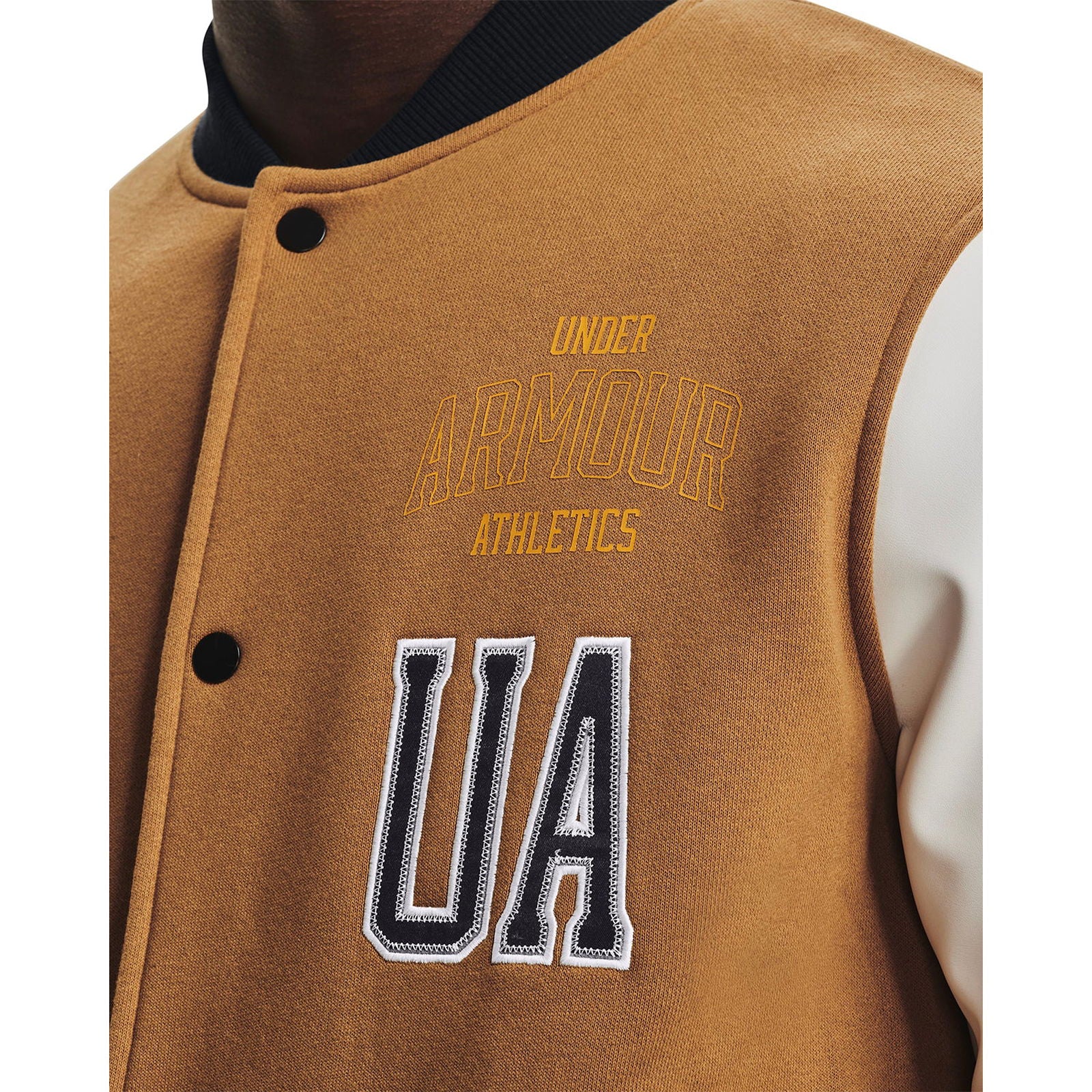 Under Armour Performance Originators Letterman Jacket - Brown - ViaductClothing -  -  