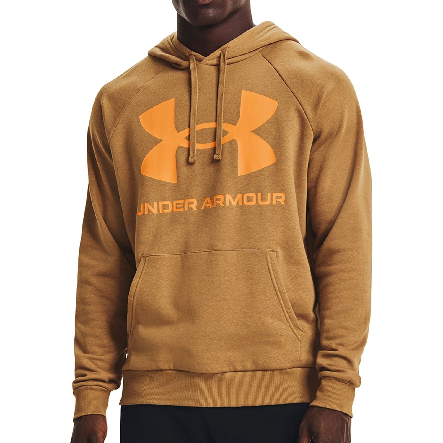 Under Armour Rival Fleece Big Logo Hoodie - Brown - ViaductClothing -  -  