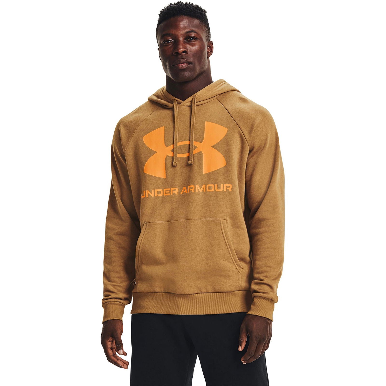 Under Armour Rival Fleece Big Logo Hoodie - Brown - ViaductClothing -  -  