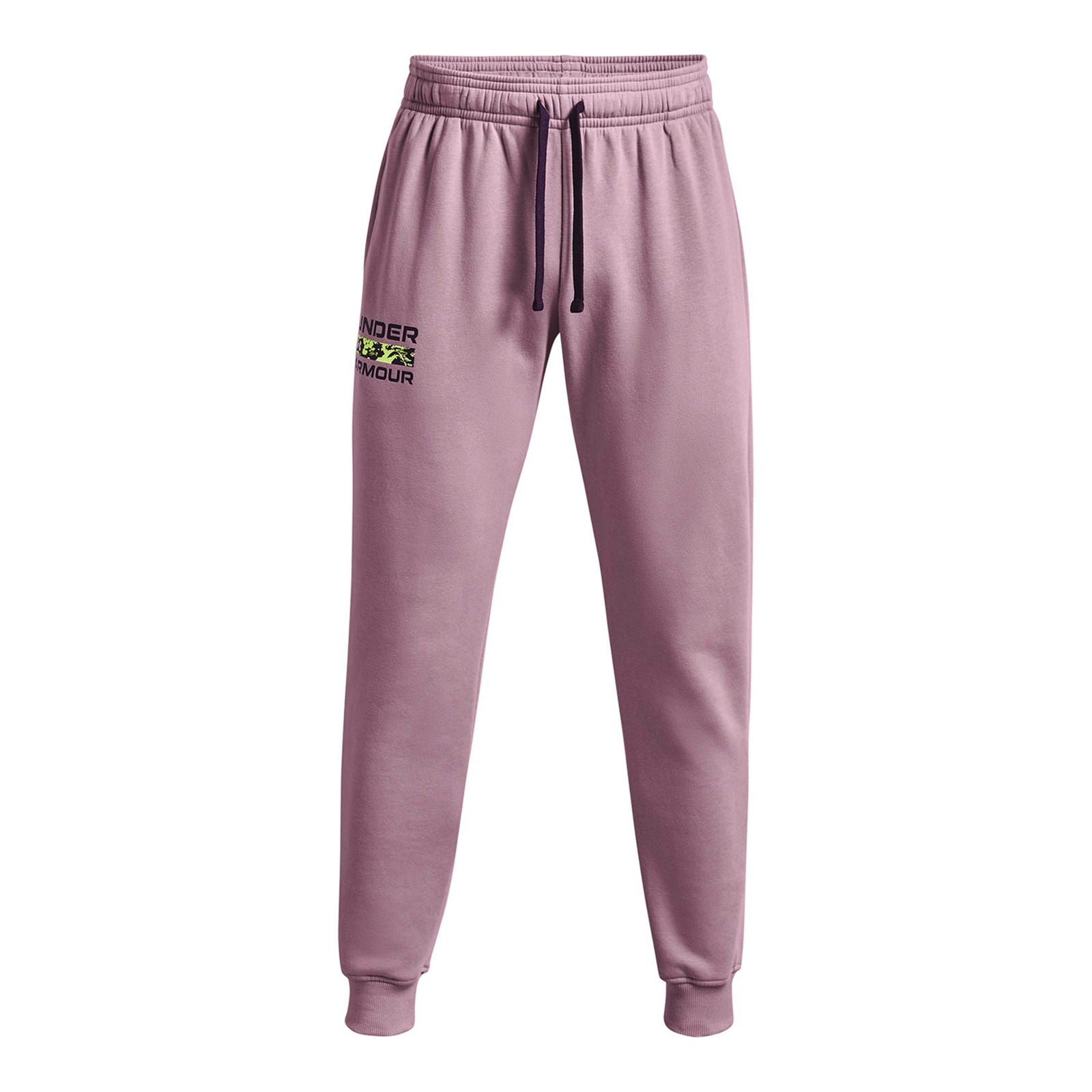 Under Armour Rival Fleece Signature Joggers - Pink - ViaductClothing -  -  